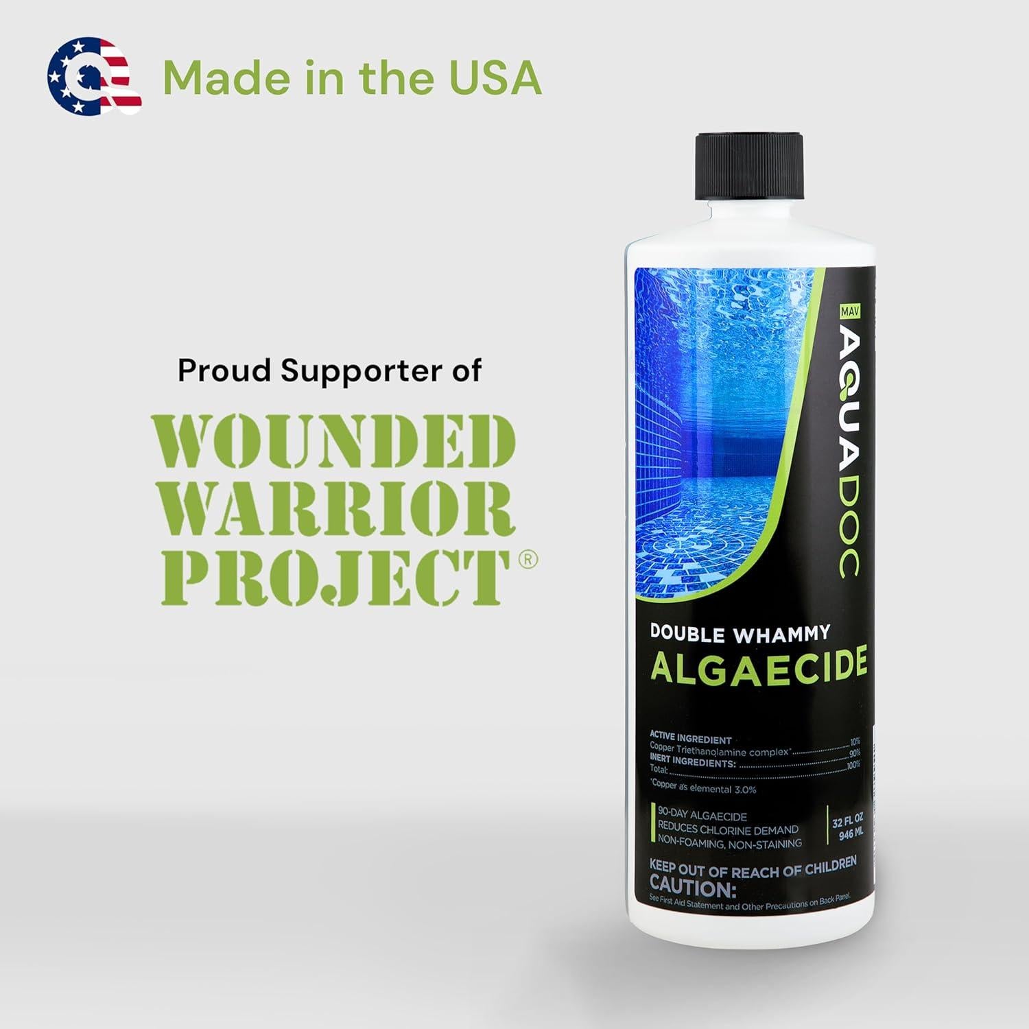 Algaecida de Cobre AquaDoc 32oz - 90 Días Sin Algas