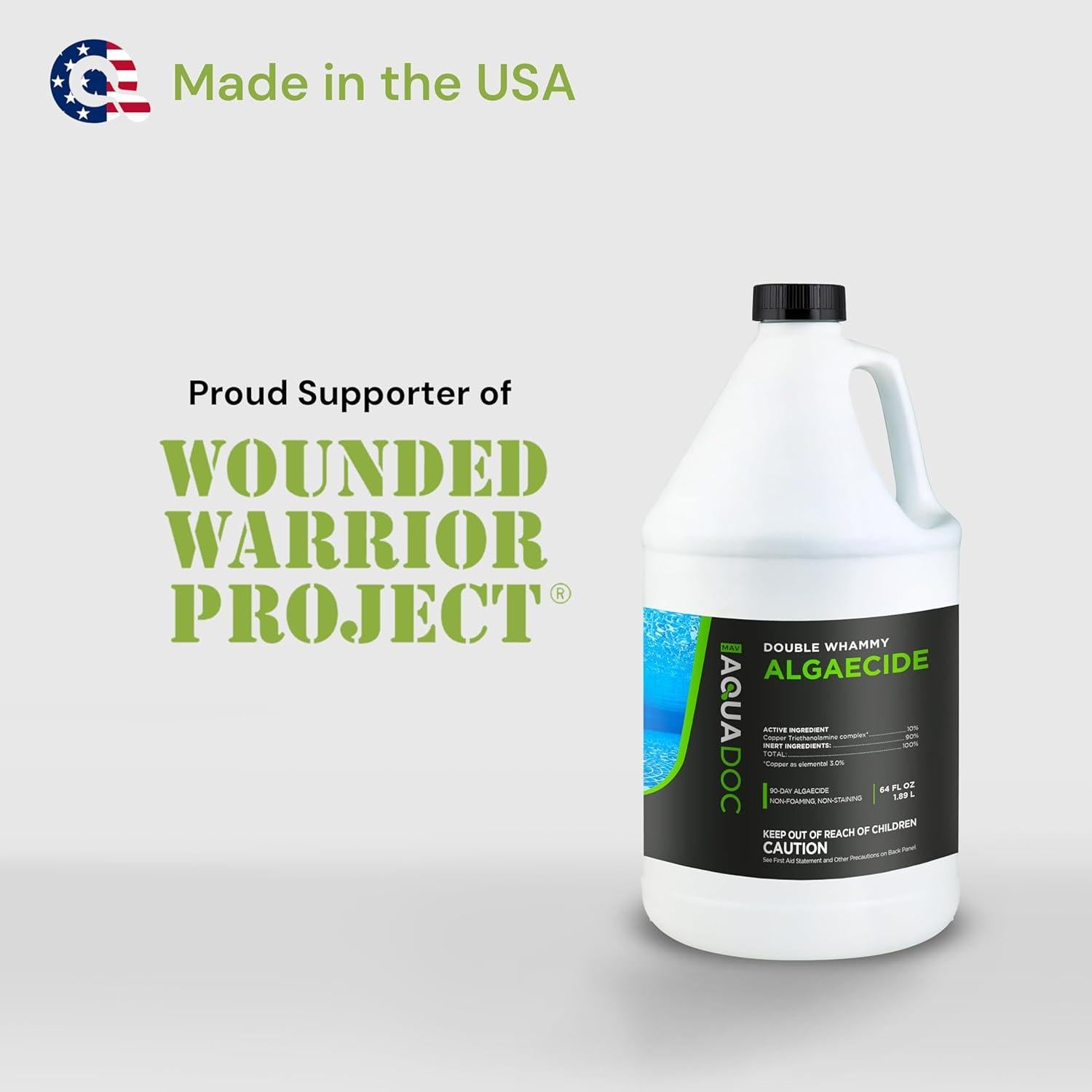 Algaecida Doble Golpe AquaDoc 1.81 kg - Control de Algas 90 Días