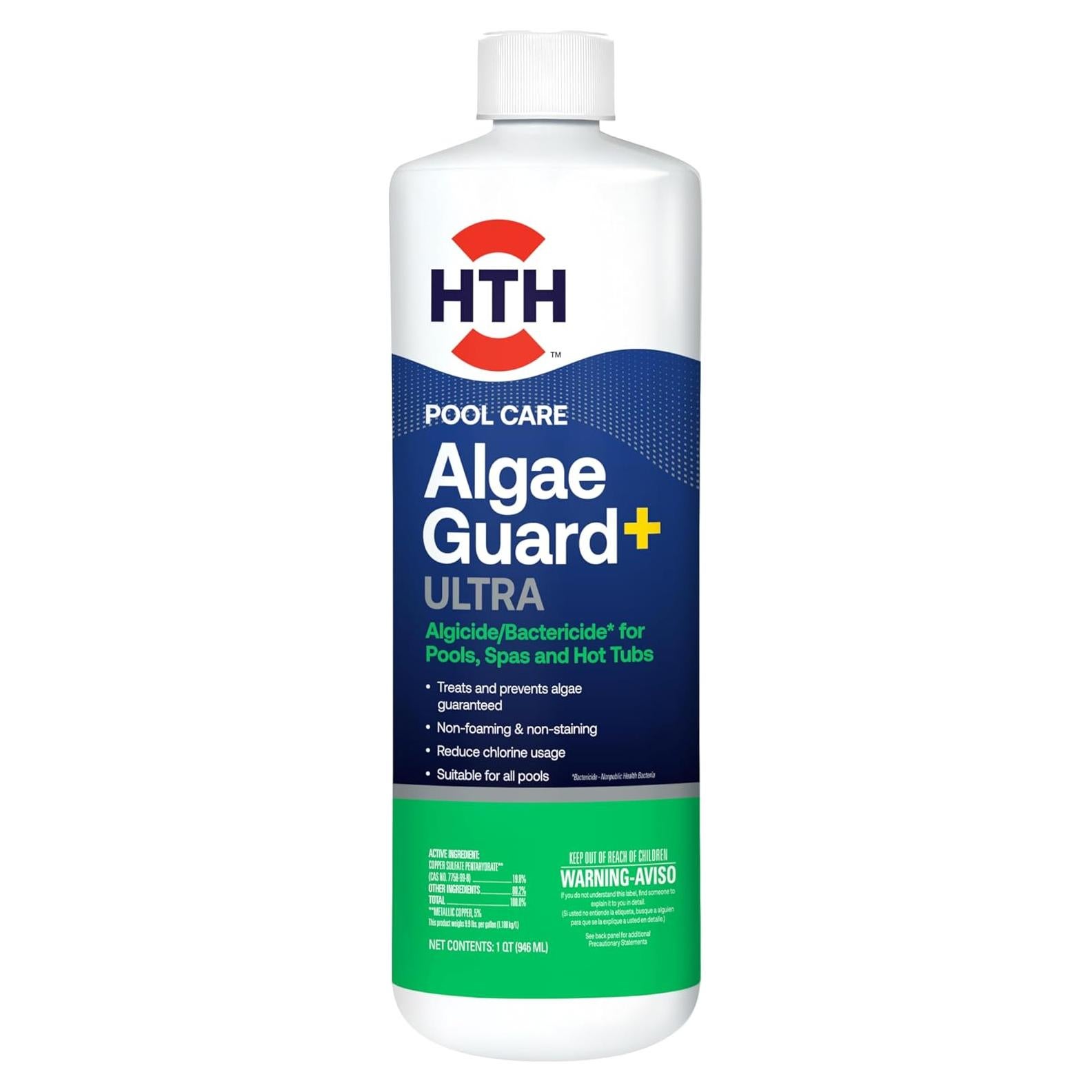 HTH Alga Guard Ultra 0.95L - Control de Algas para Piscinas