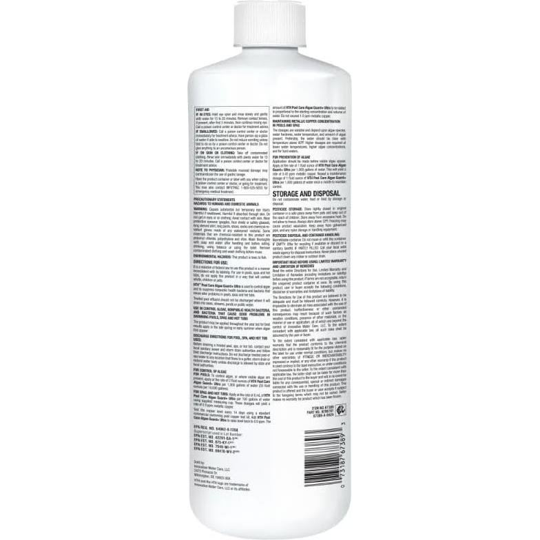 HTH Alga Guard Ultra 0.95L - Control de Algas para Piscinas