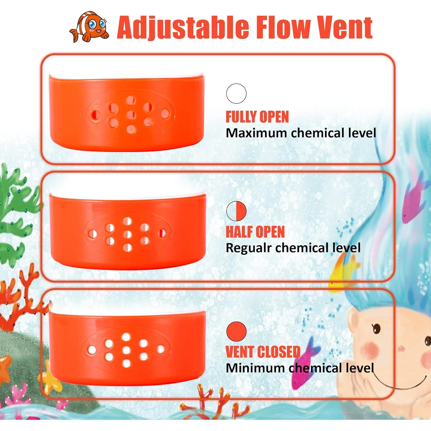 Dispensador Flotante de Cloro MKLZ Pez Payaso para Piscina