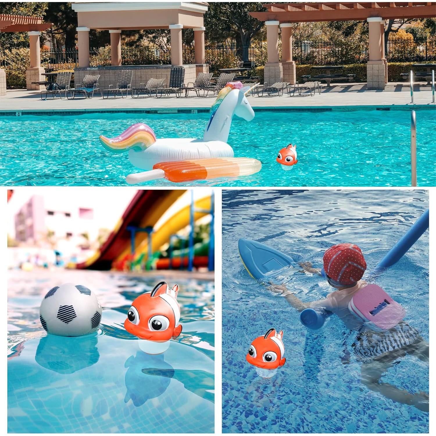 Dispensador Flotante de Cloro MKLZ Pez Payaso para Piscina