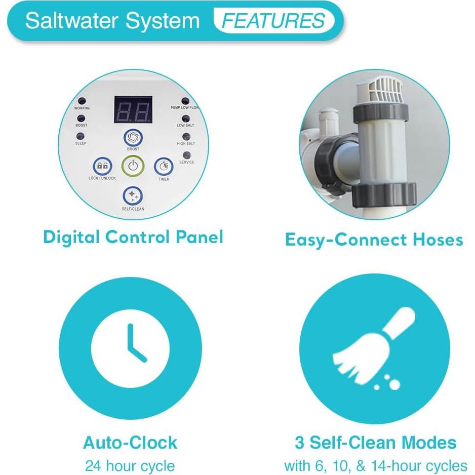 Sistema de Agua Salada Intex 26669EG para Piscinas 15,000 Gal