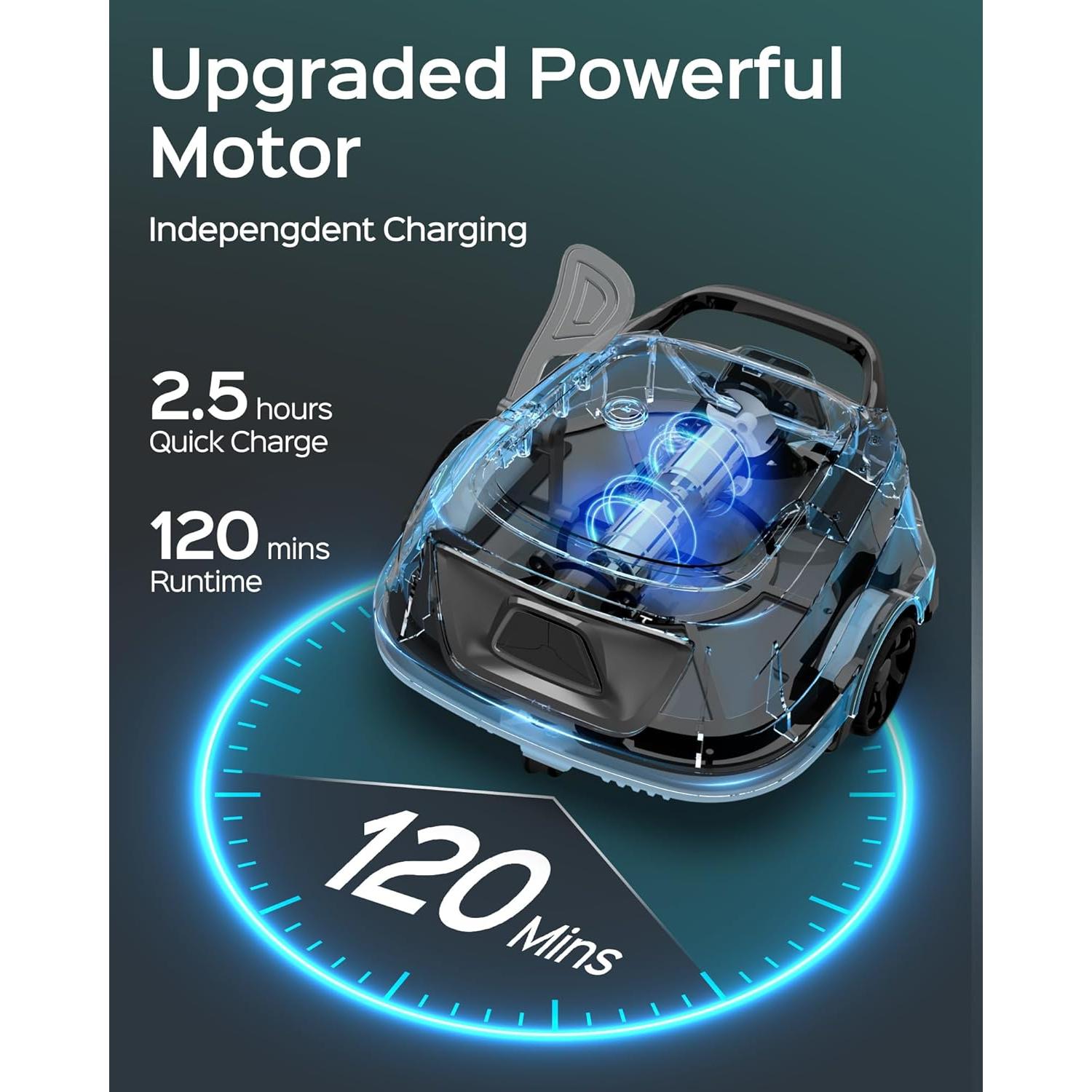 Limpiador de Piscinas Robótico WINNY A1, 120 min, 3.5L