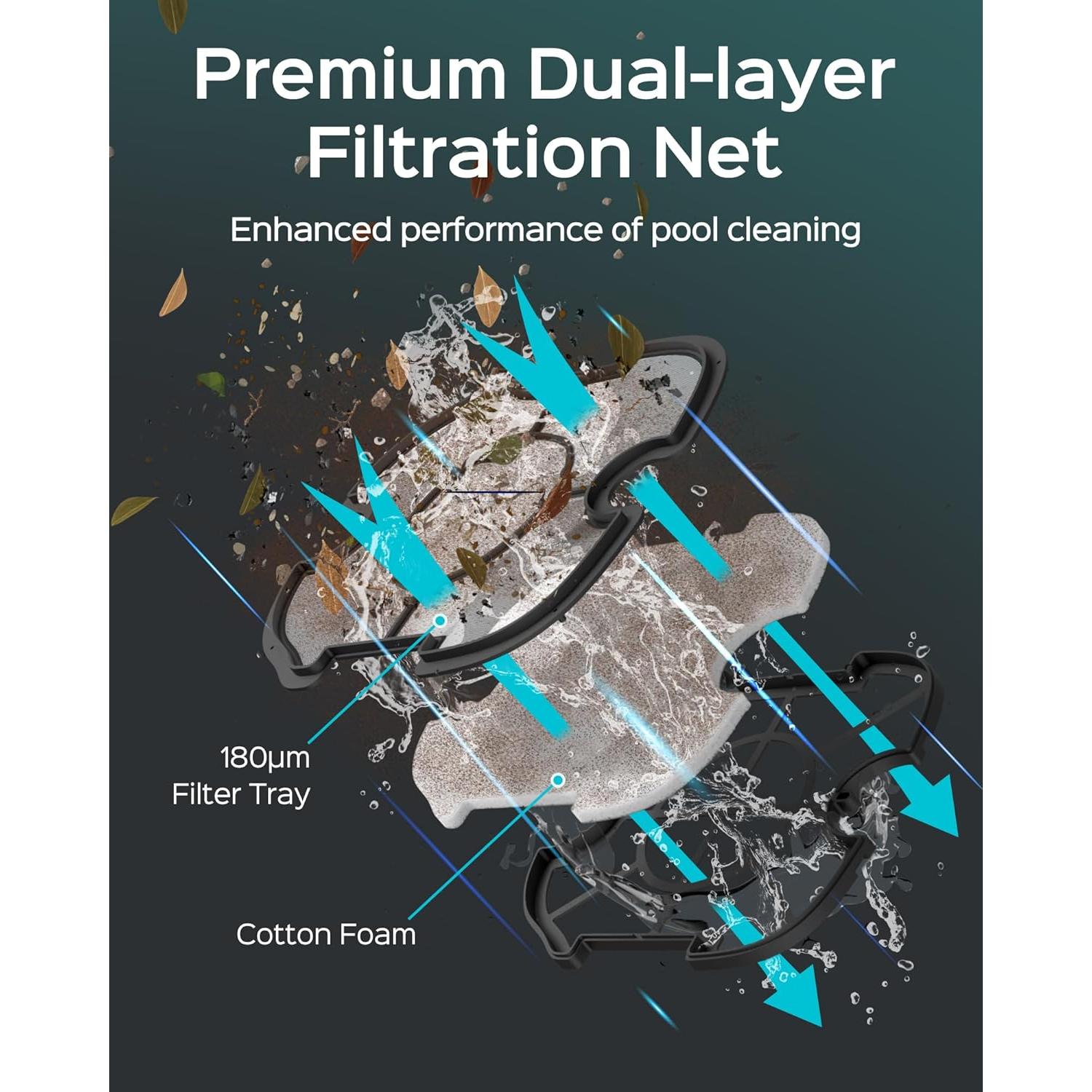 Limpiador de Piscinas Robótico WINNY A1, 120 min, 3.5L