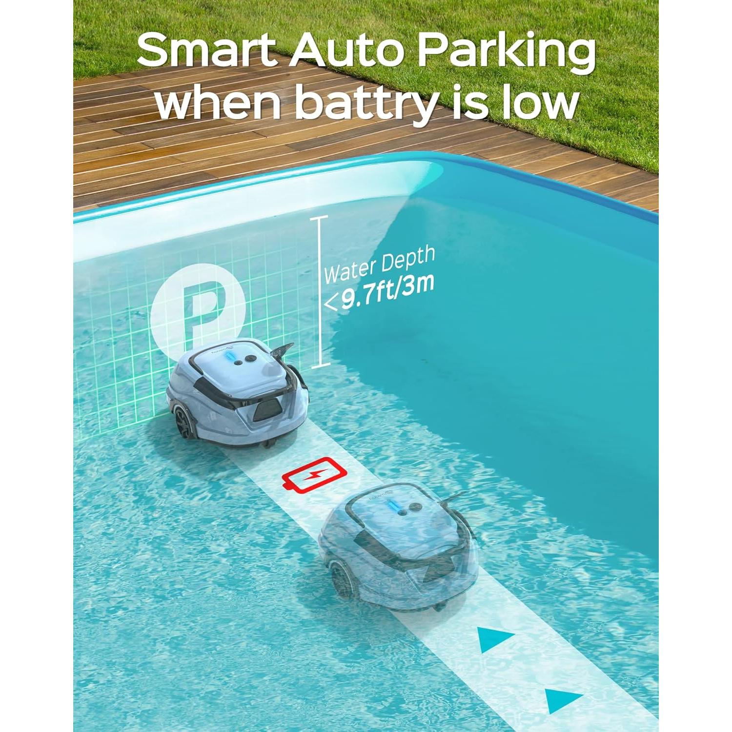 Limpiador de Piscinas Robótico WINNY A1, 120 min, 3.5L