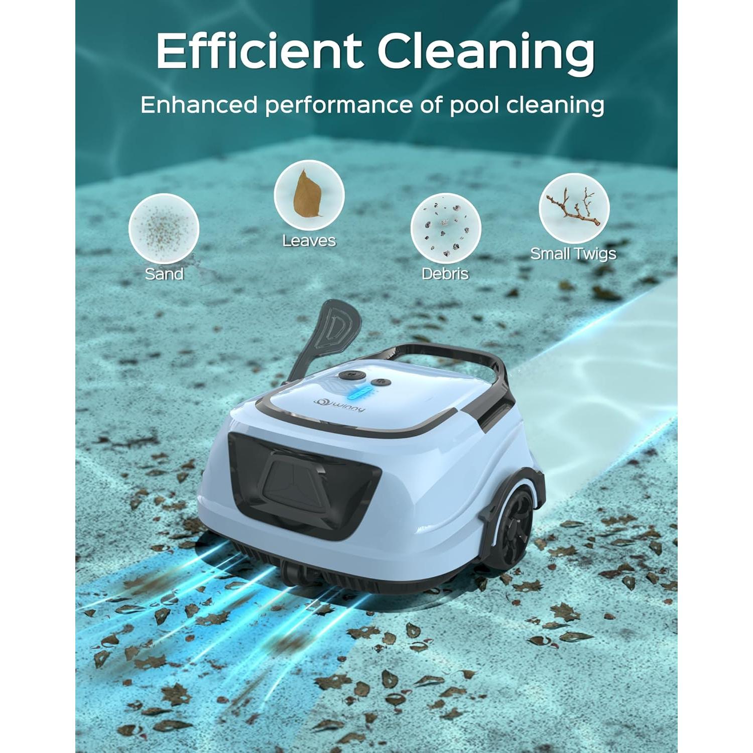 Limpiador de Piscinas Robótico WINNY A1, 120 min, 3.5L