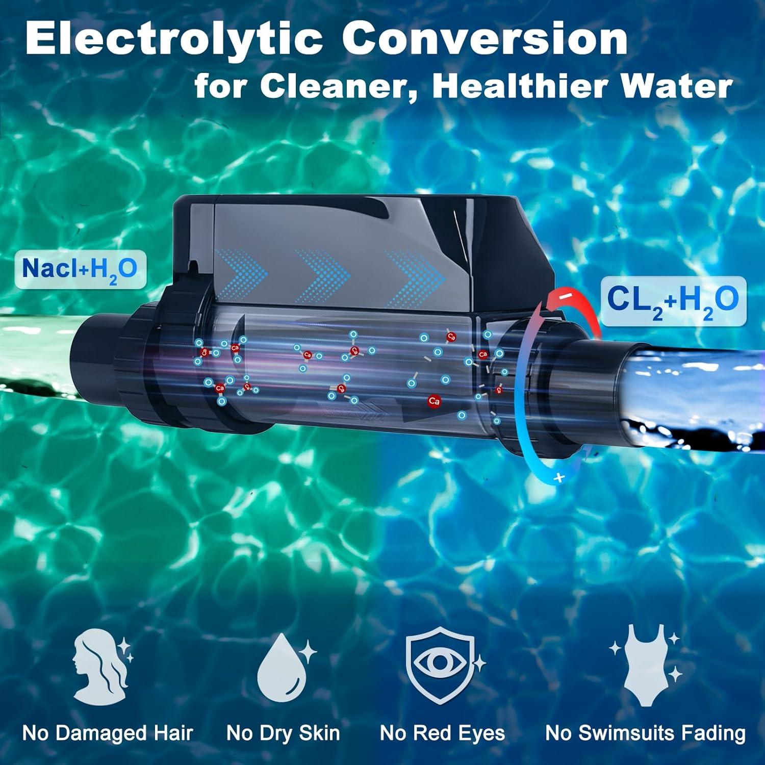 Clorador de Piscina de Agua Salada Rinoson 49,210L WiFi