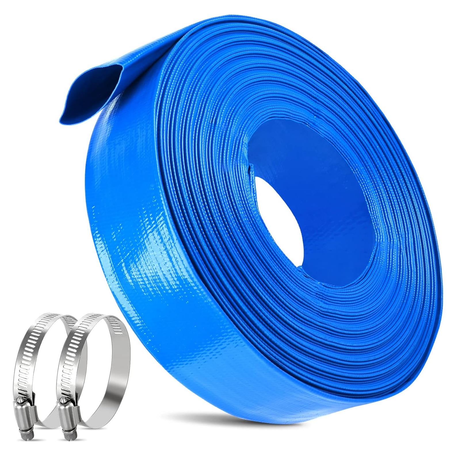 Manguera de Retro Lavado para Piscina MYFAMIREA 9.2M Azul