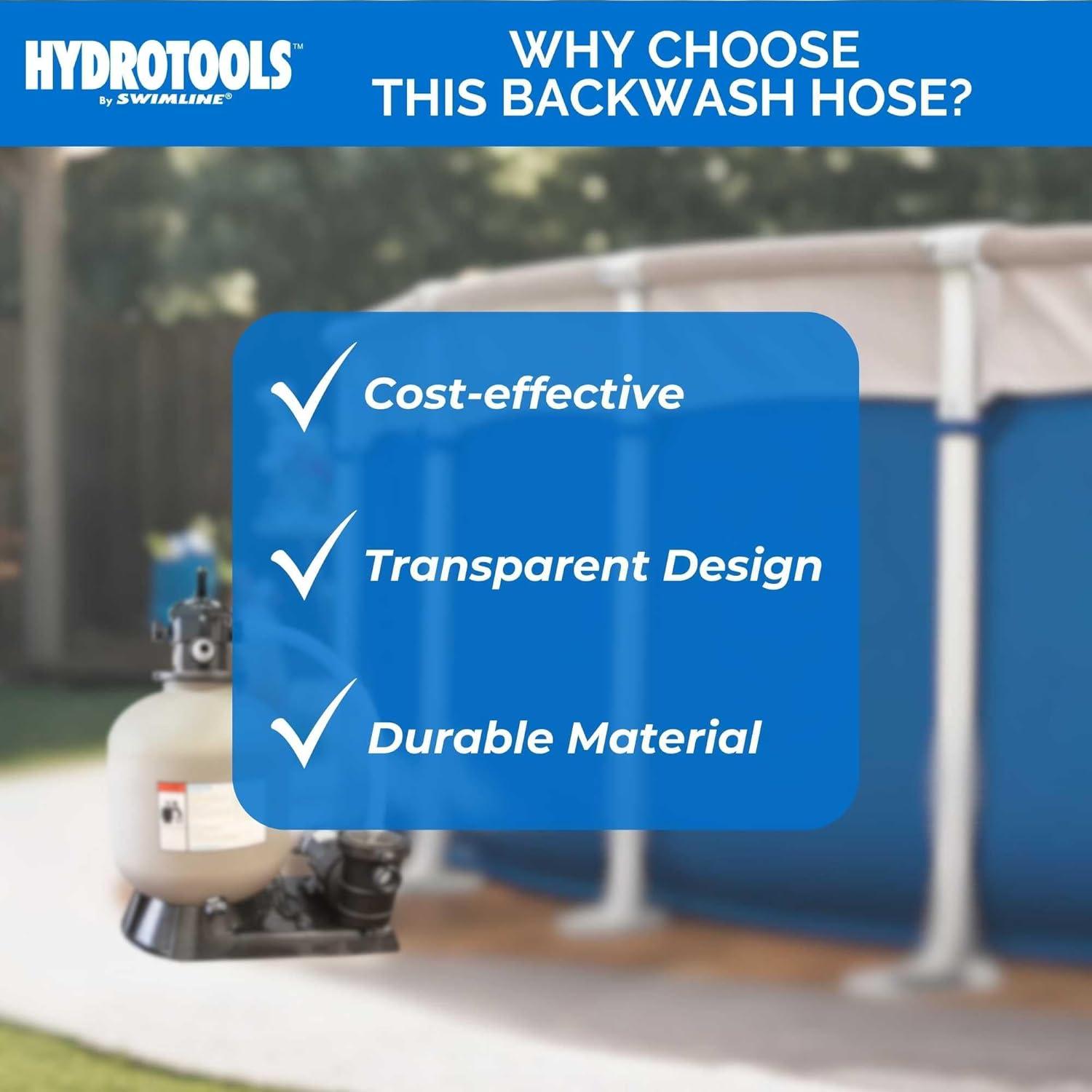 Manguera de Retrolavado Swimline Hydrotools 8703 7.62m x 2.54cm