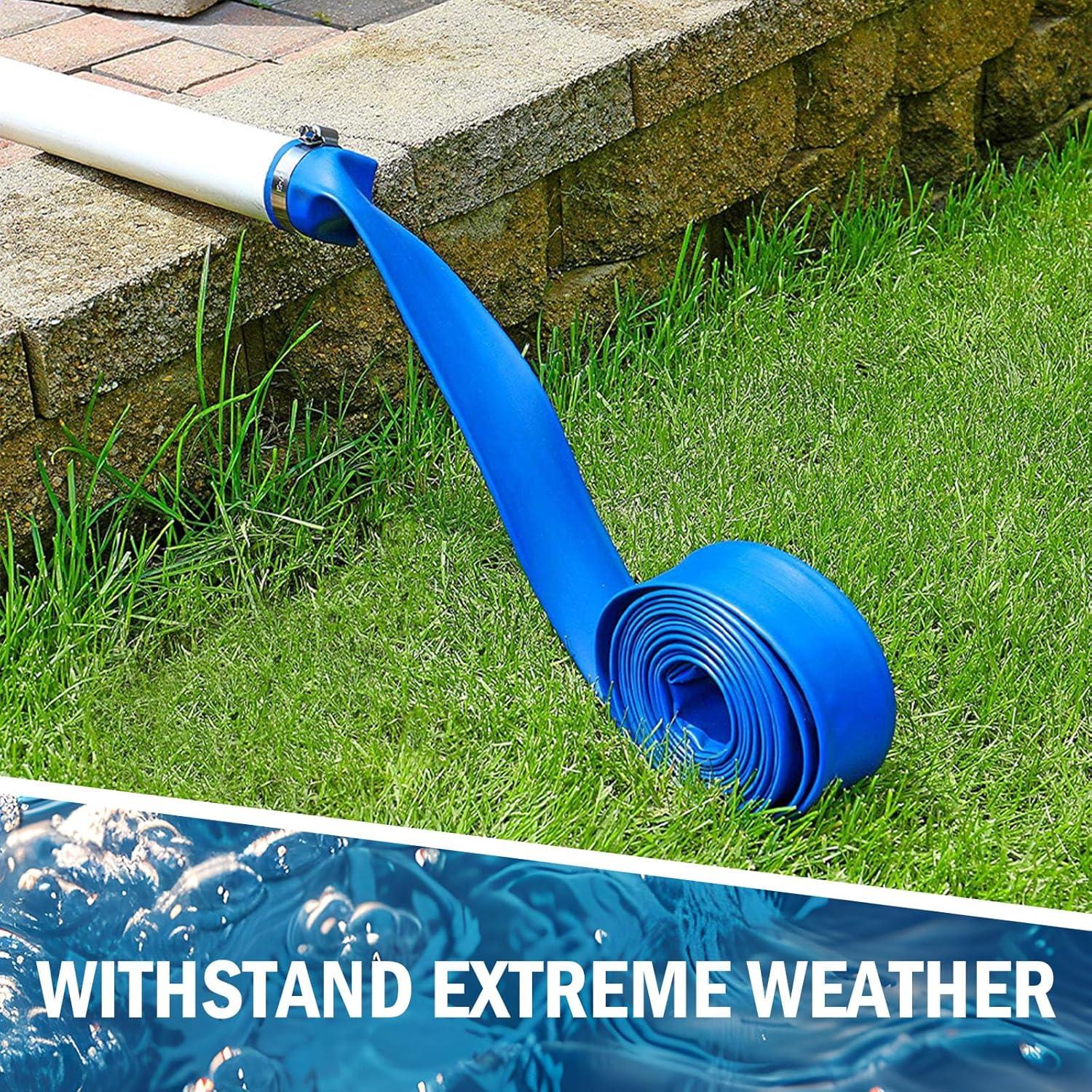 Manguera de Retro Lavado para Piscina HOMNUTS 5 cm x 7.62 m