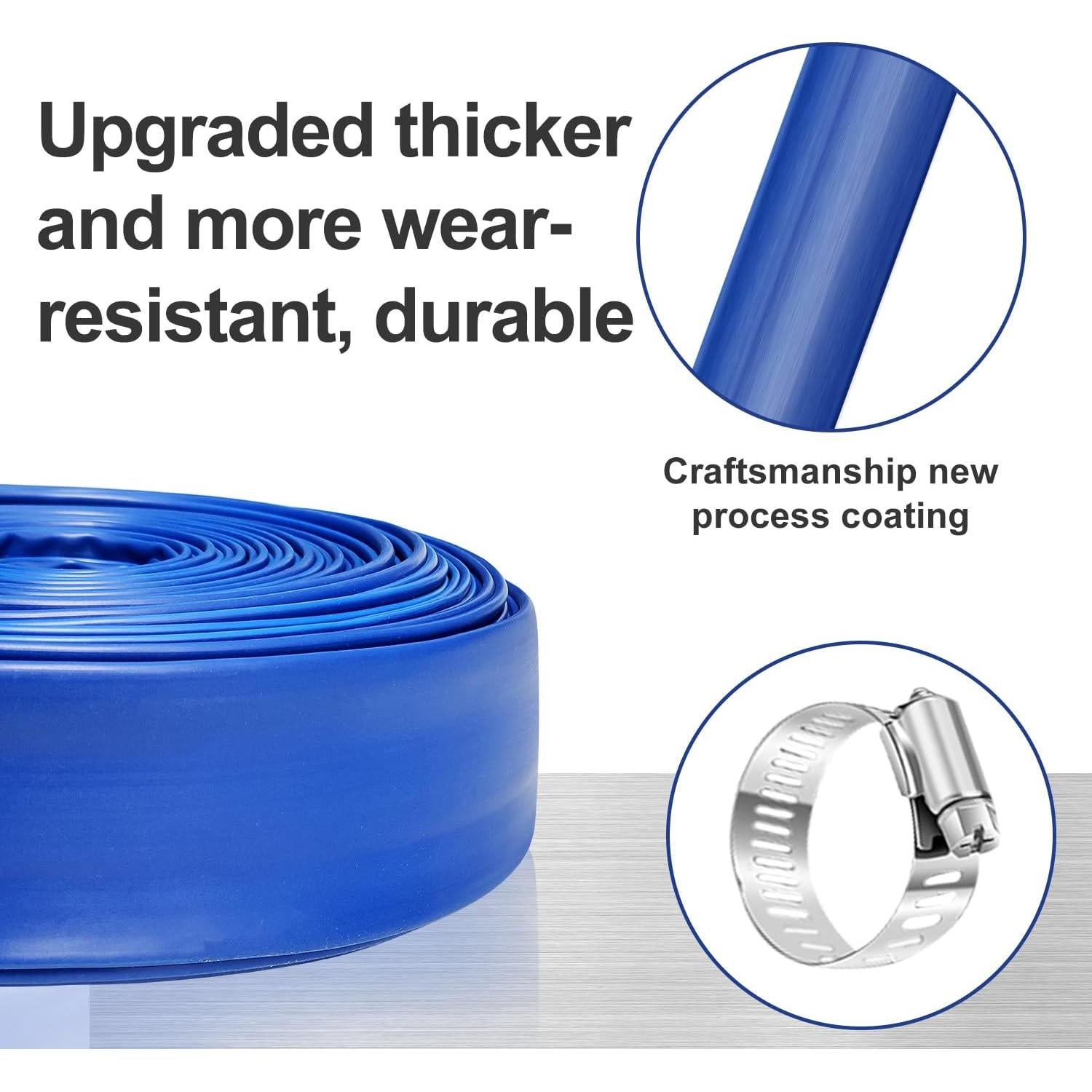 Manguera de PVC 3.81cm x 15.24m YASHINE para Piscina