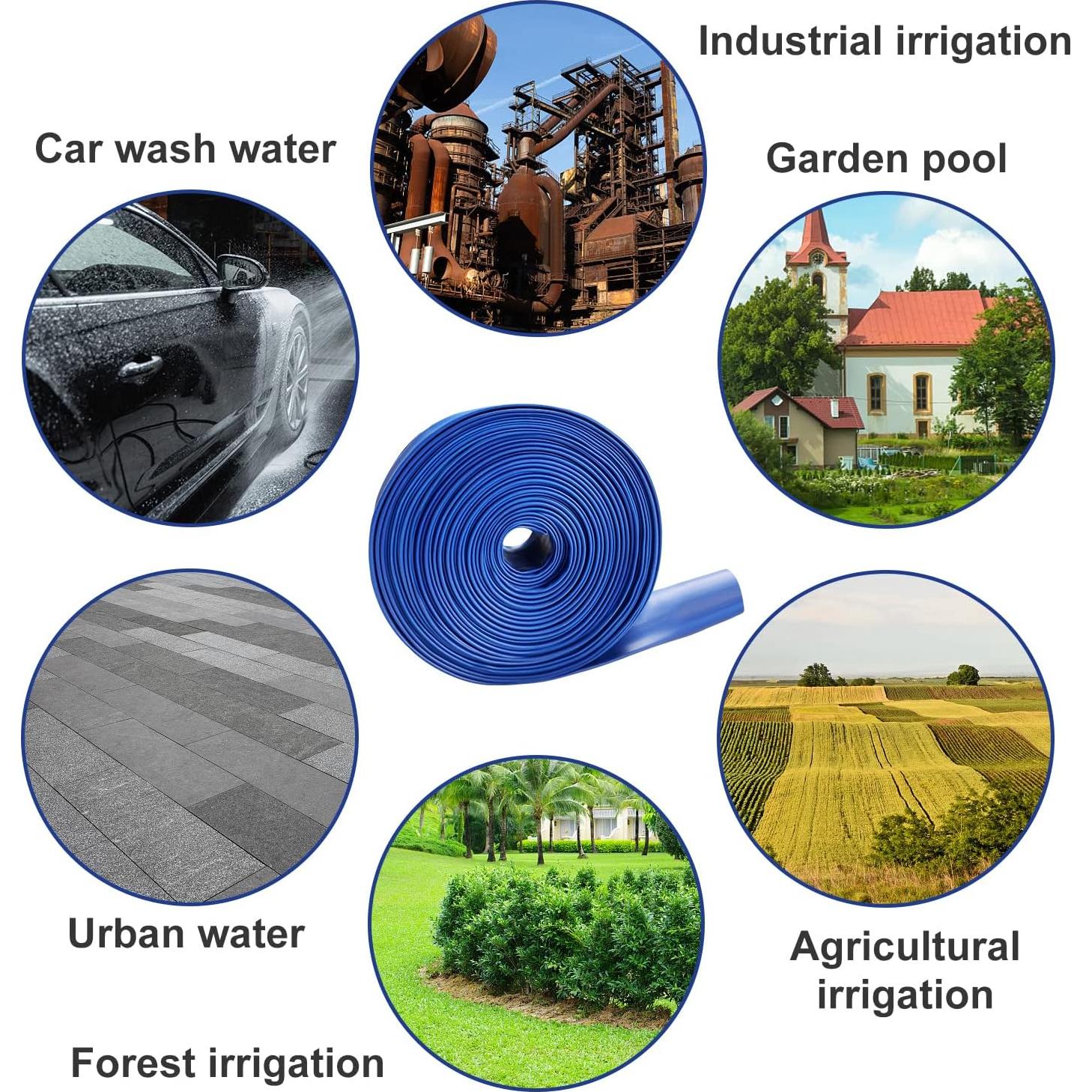 Manguera de PVC 3.81cm x 15.24m YASHINE para Piscina