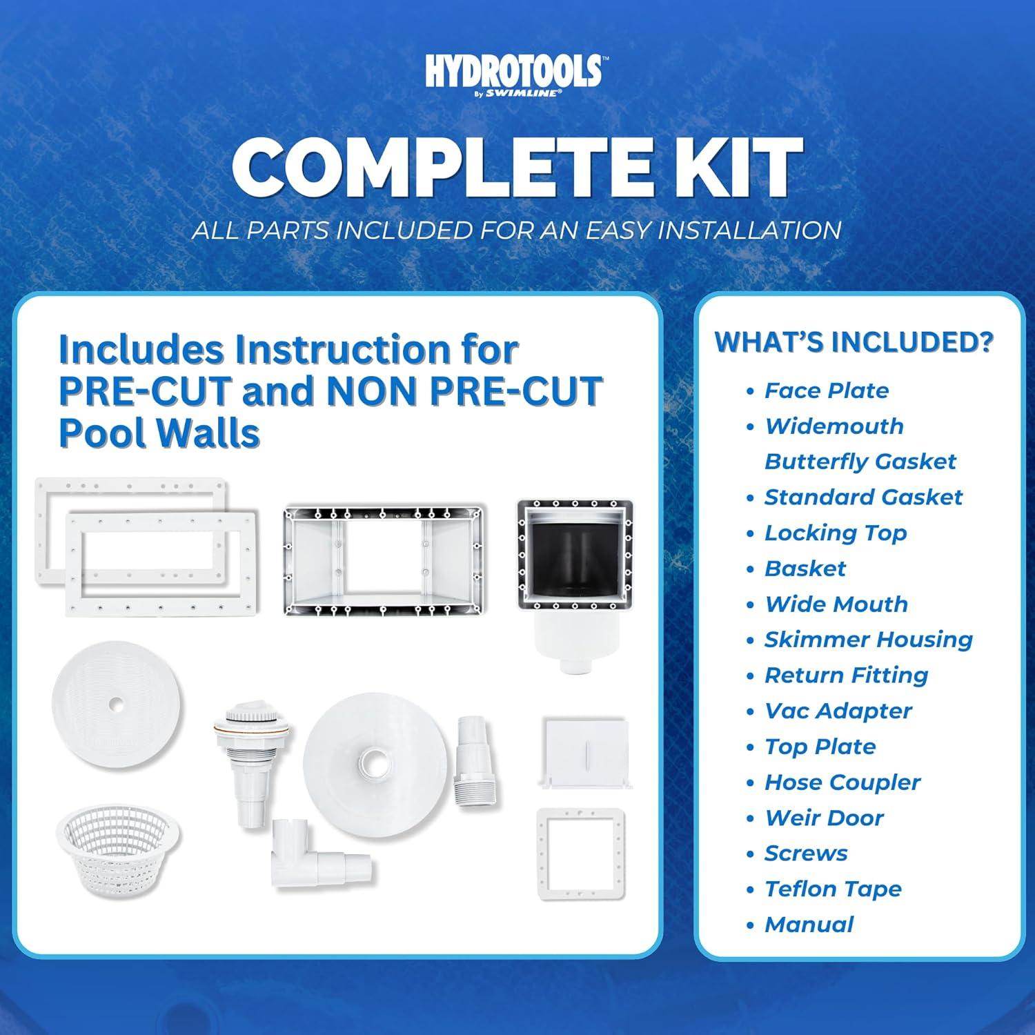 Skimmer de Piscina sobre el Suelo Swimline Hydrotools 8939 Boca Ancha