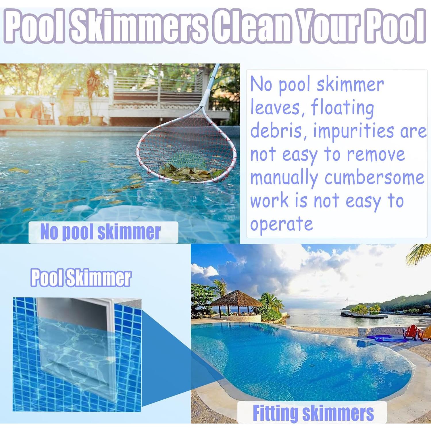 Skimmer de piscina sobre el suelo Xmnbl 15.24 cm ABS