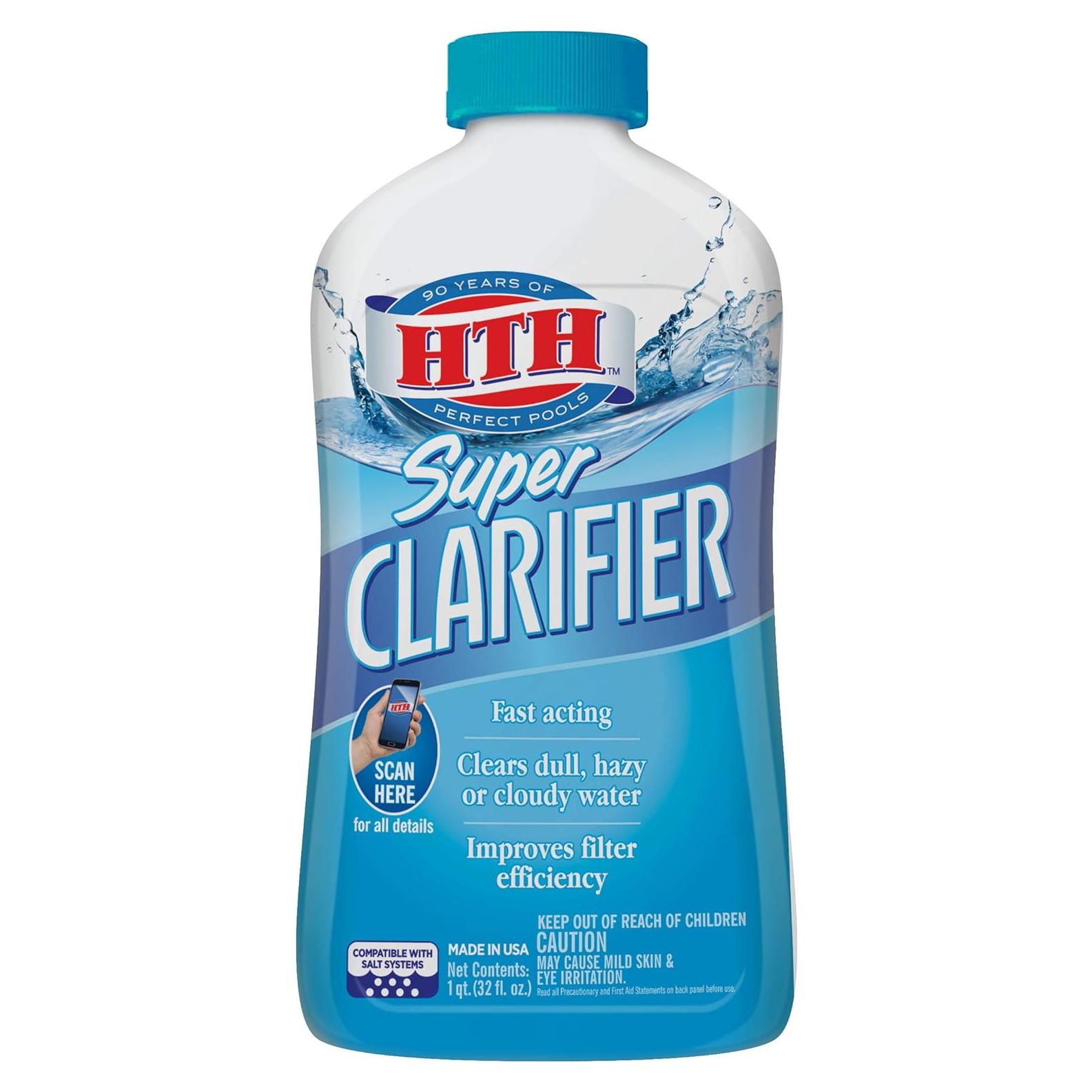 HTH Super Clarificador Limpiador de Piscinas 946 ml