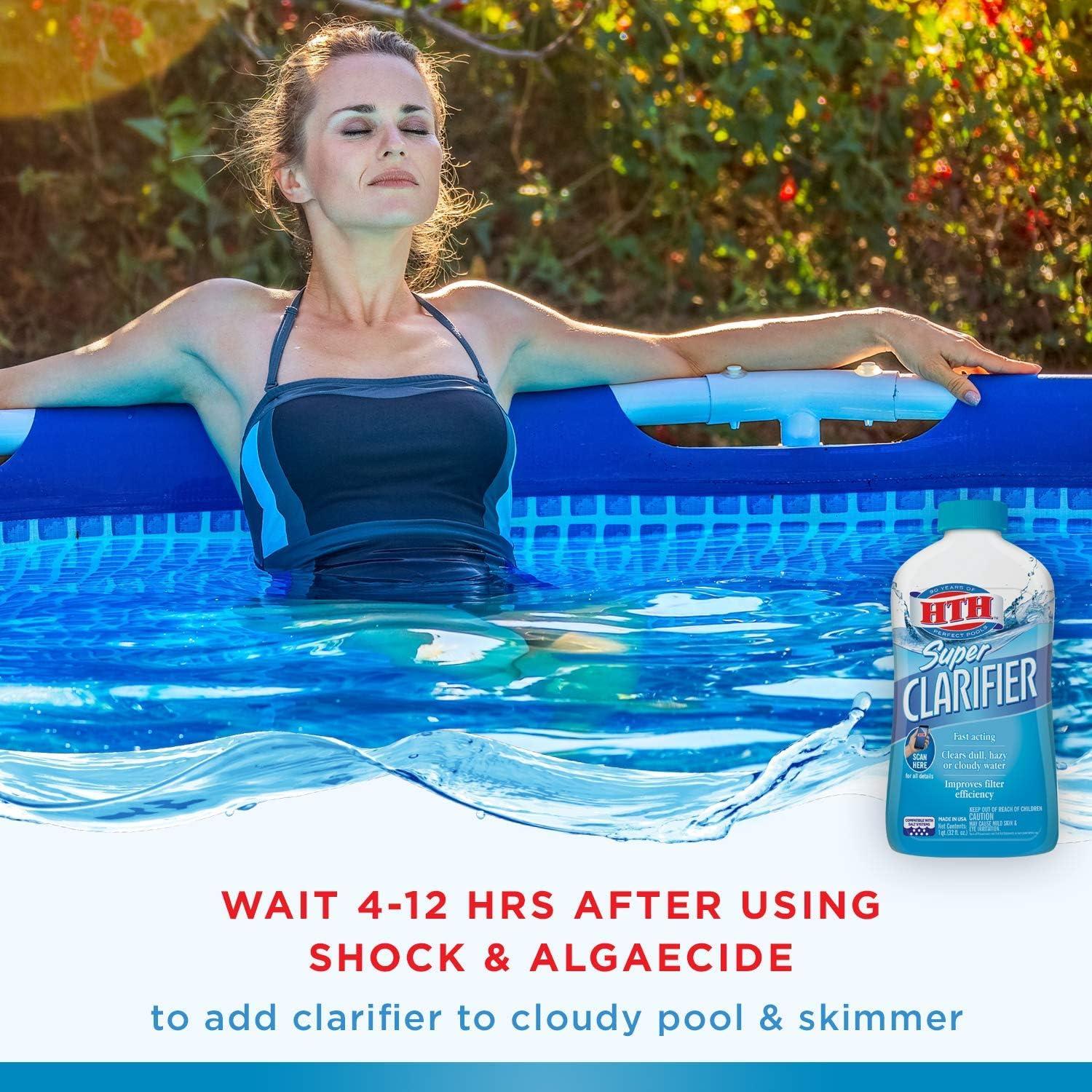 HTH Super Clarificador Limpiador de Piscinas 946 ml