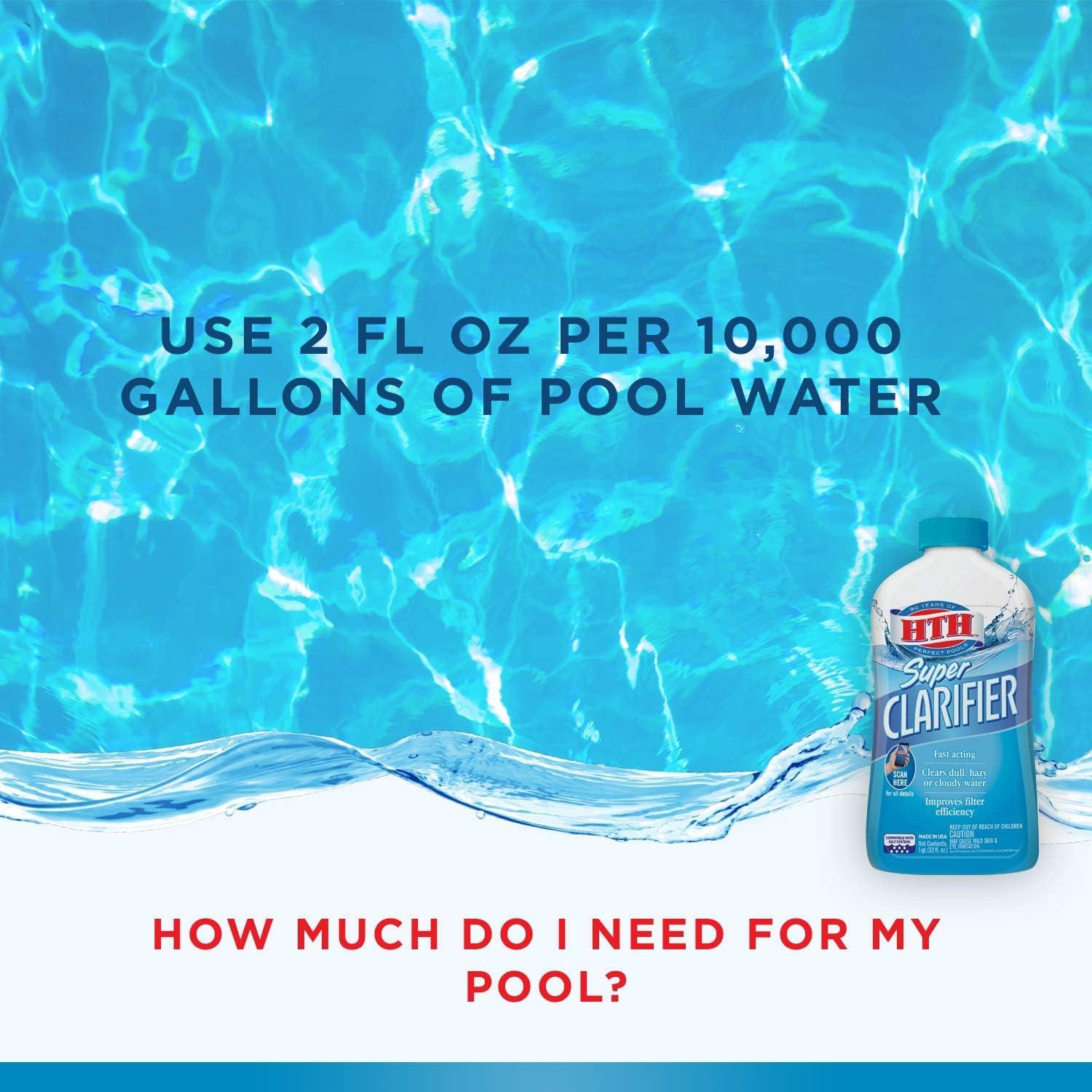 HTH Super Clarificador Limpiador de Piscinas 946 ml