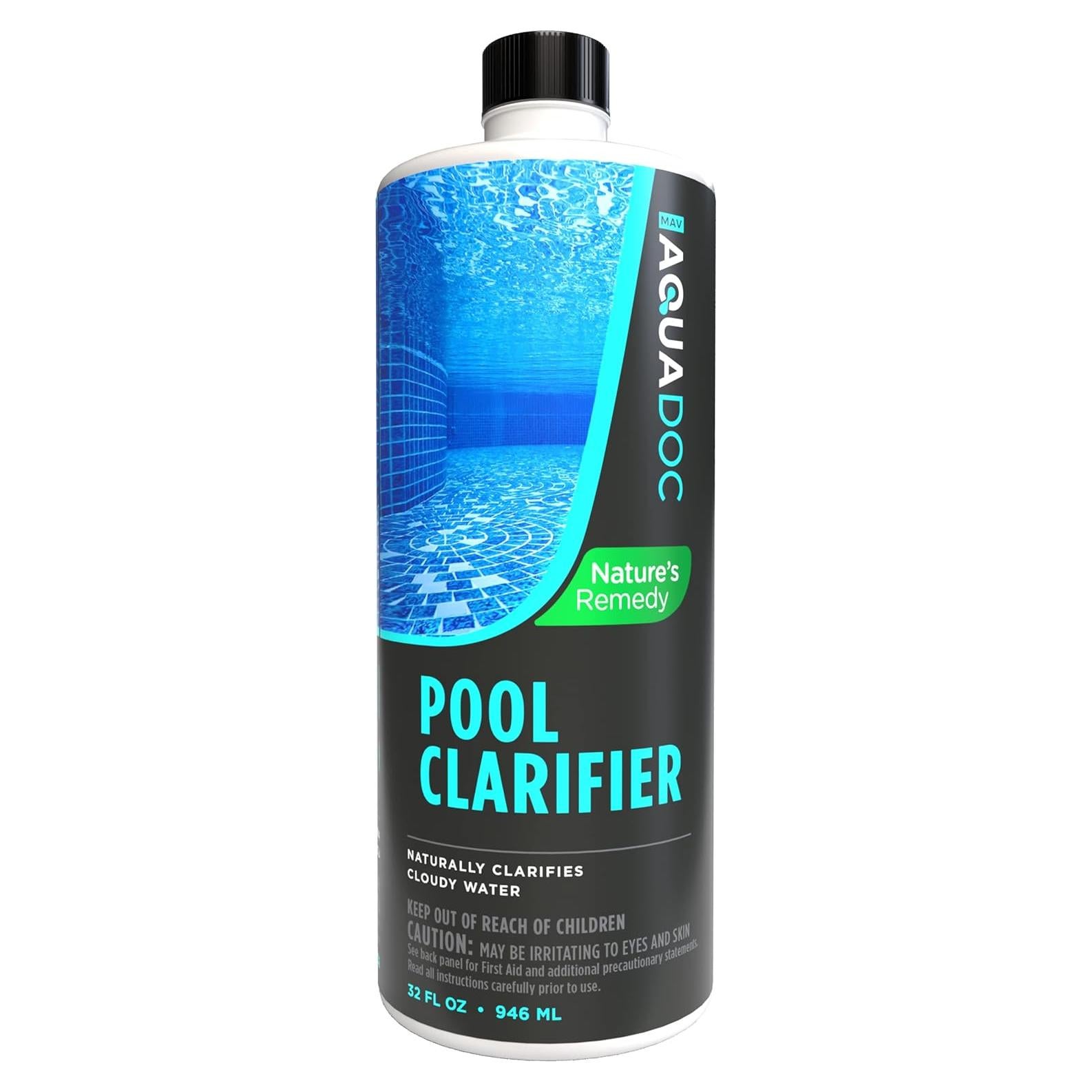 Aclarador Natural de Piscina AquaDoc 32 oz - Ecológico y Eficaz