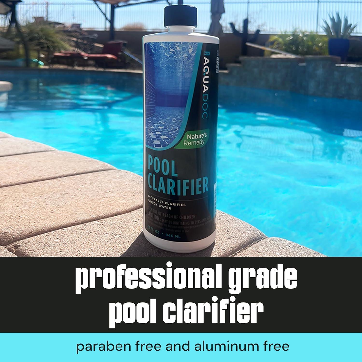 Aclarador Natural de Piscina AquaDoc 32 oz - Ecológico y Eficaz