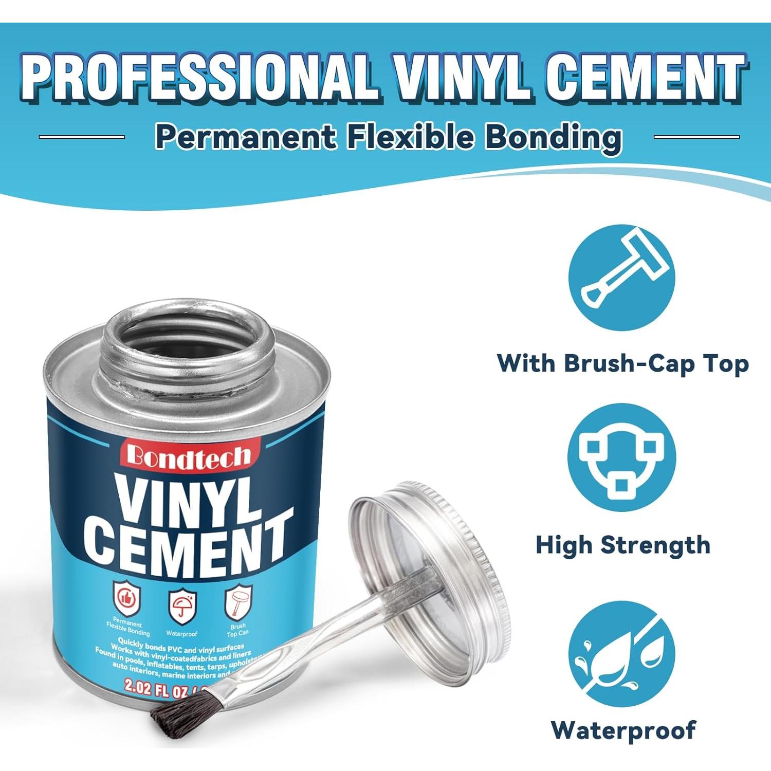 Cemento de Vinilo Bondtech 56.7 g - Kit Reparación Piscinas