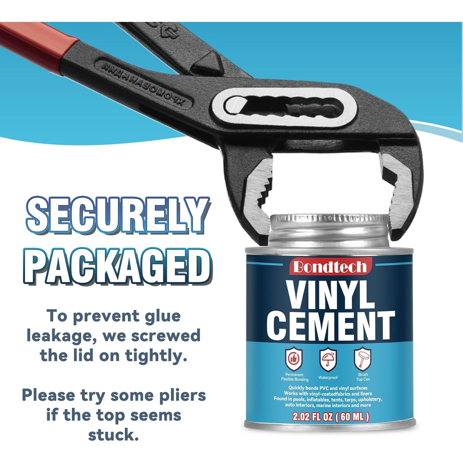 Cemento de Vinilo Bondtech 56.7 g - Kit Reparación Piscinas