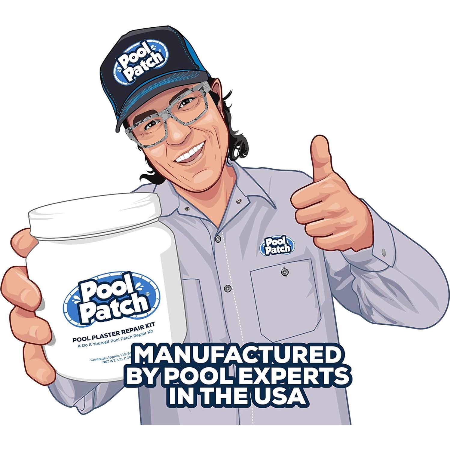 Kit de Reparación de Yeso para Piscinas Pool Patch 1.36 kg Blanco