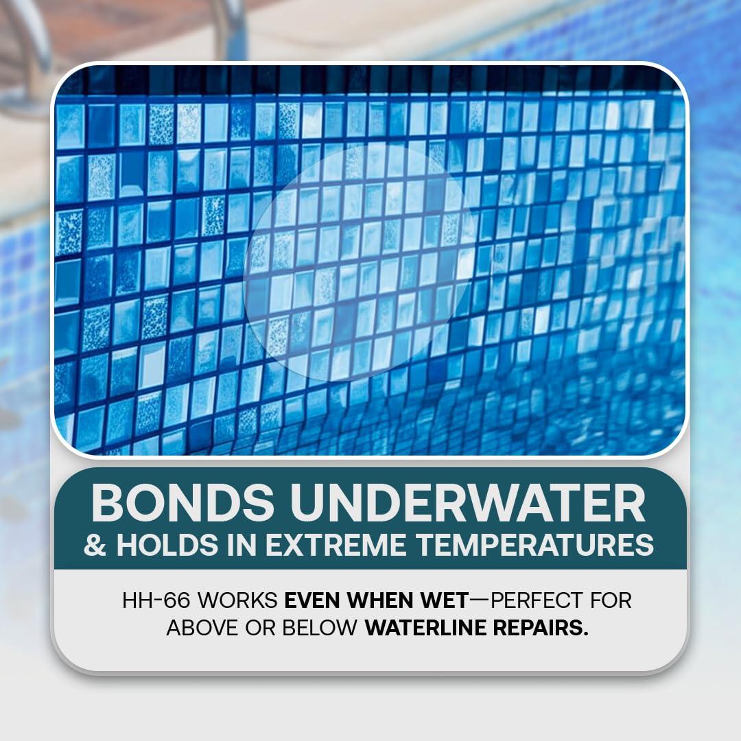 Kit de Reparación de Vinilo para Piscinas RH Adhesives 10x10cm