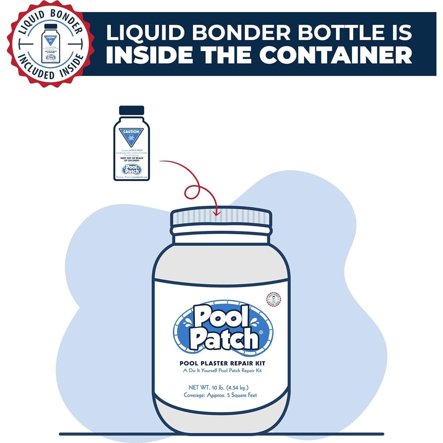 Kit de Reparación de Yeso para Piscina Pool Patch 4.54 kg