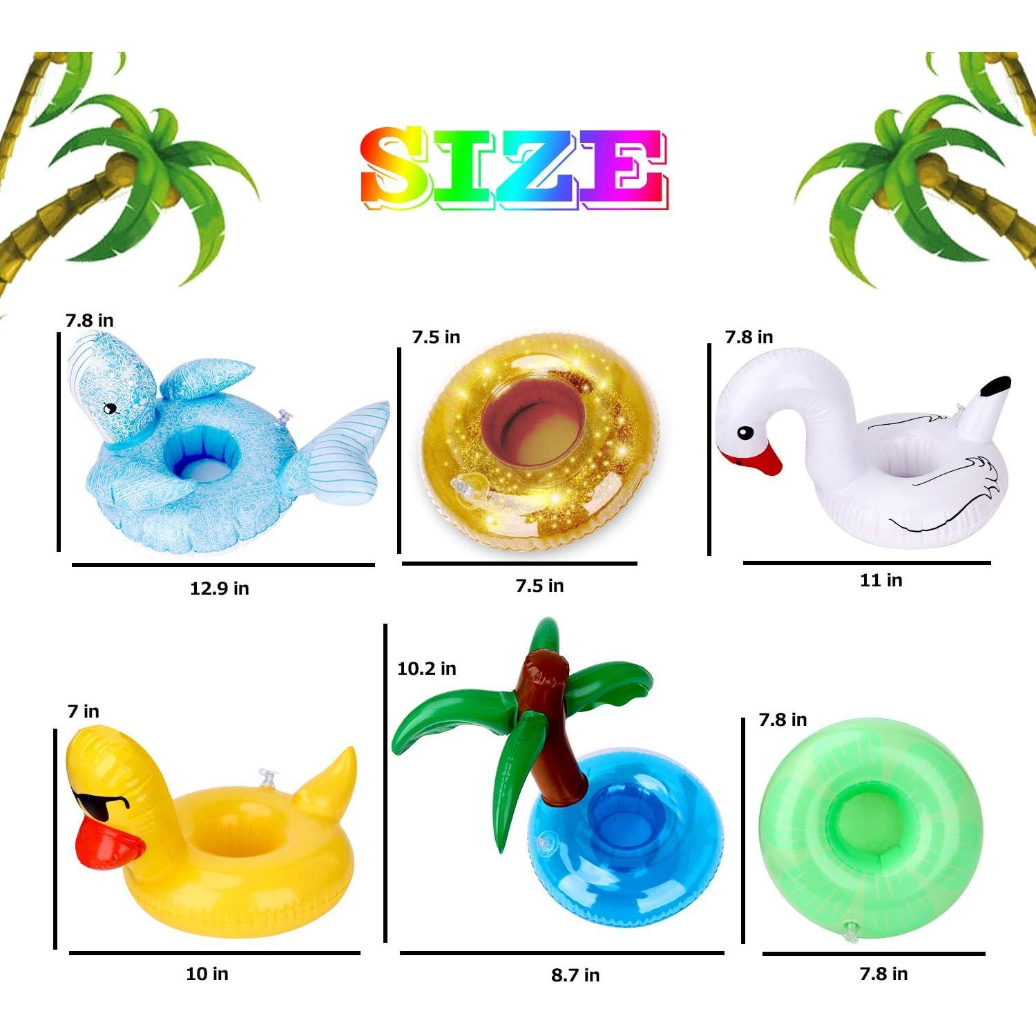 Soporte Inflable para Bebidas 12 Piezas Green Vivid