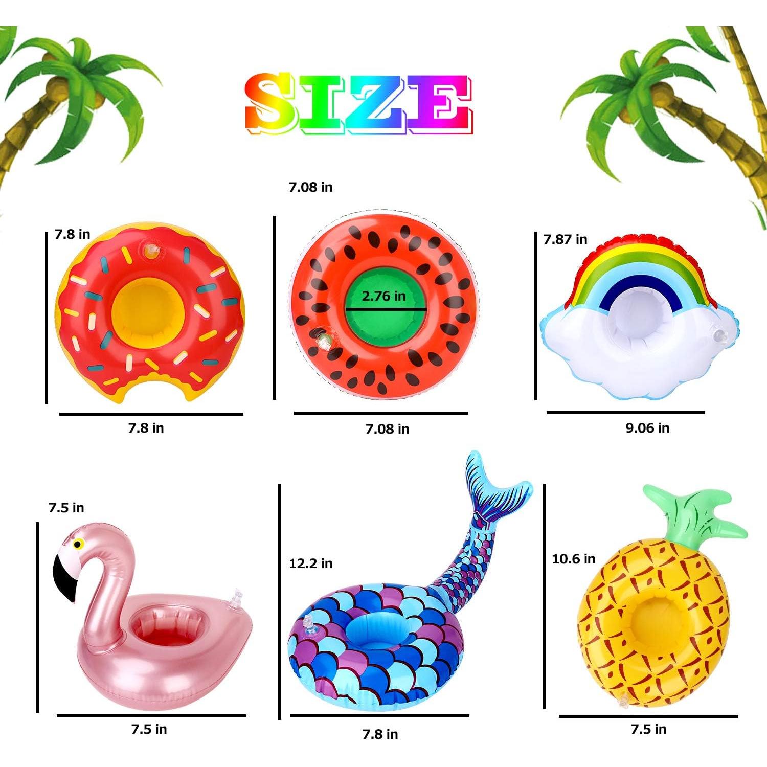 Soporte Inflable para Bebidas 12 Piezas Green Vivid