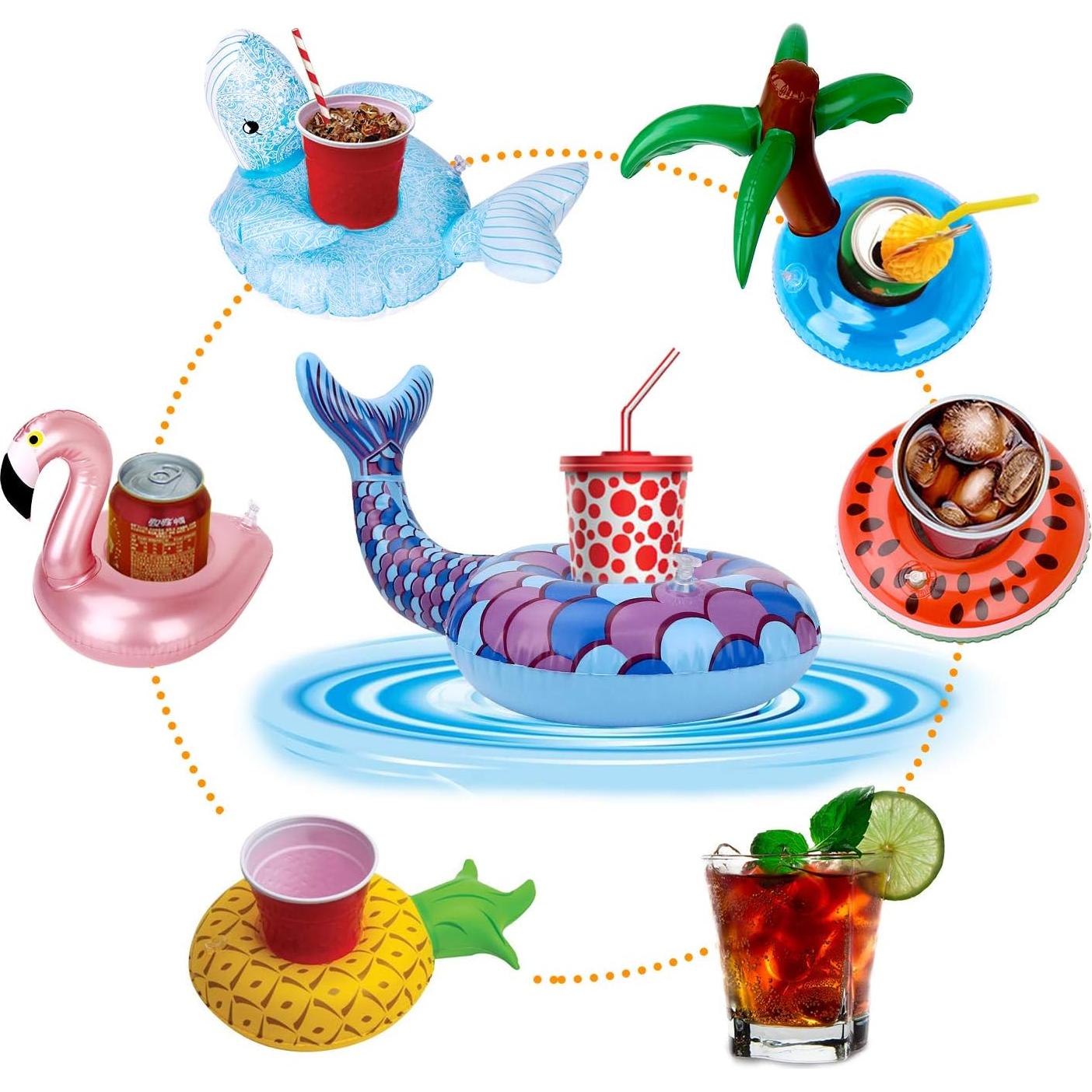 Soporte Inflable para Bebidas 12 Piezas Green Vivid