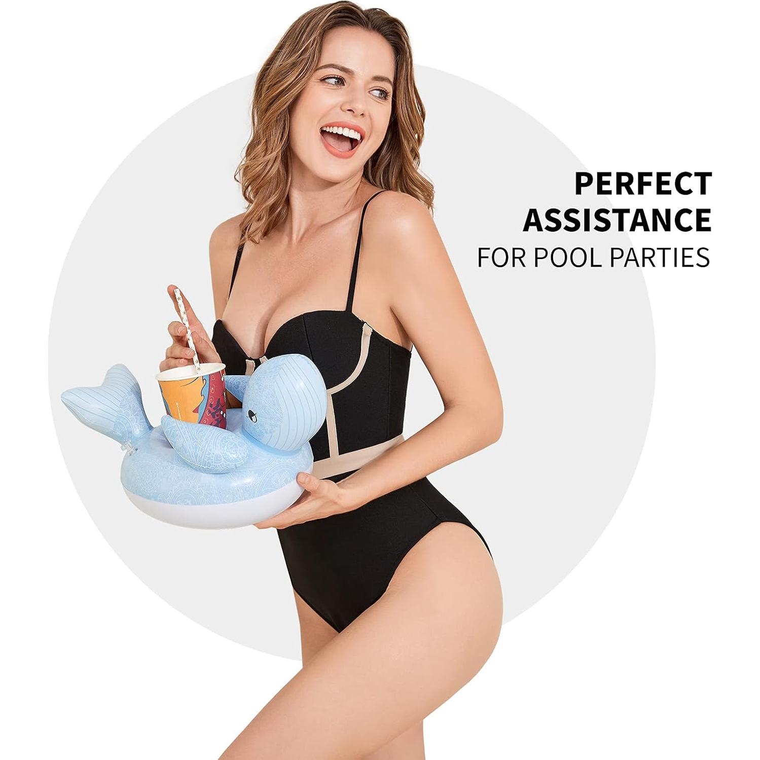 Soporte Inflable para Bebidas 12 Piezas Green Vivid