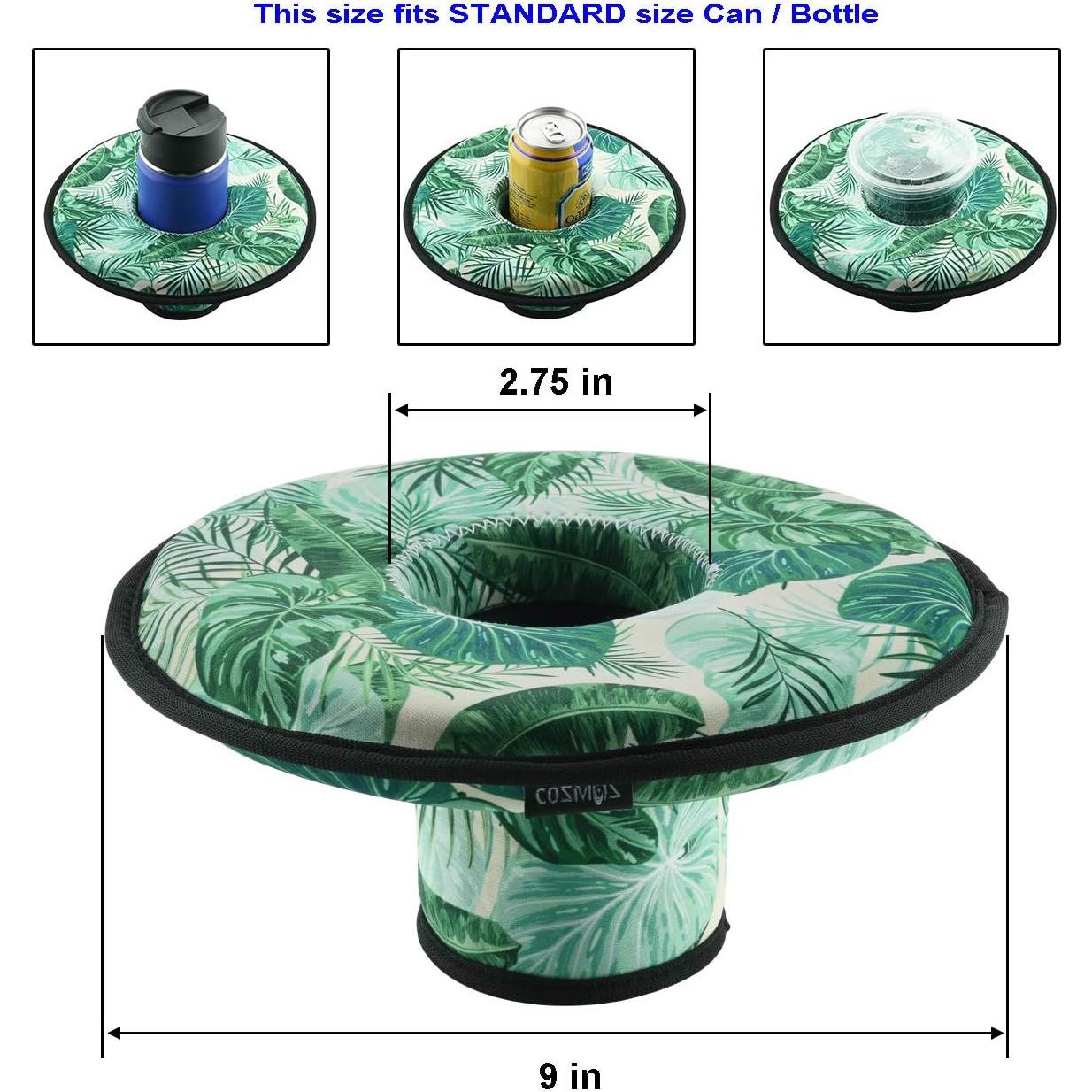 Soporte Flotante de Bebidas Neopreno CM Mediano 2 Pcs