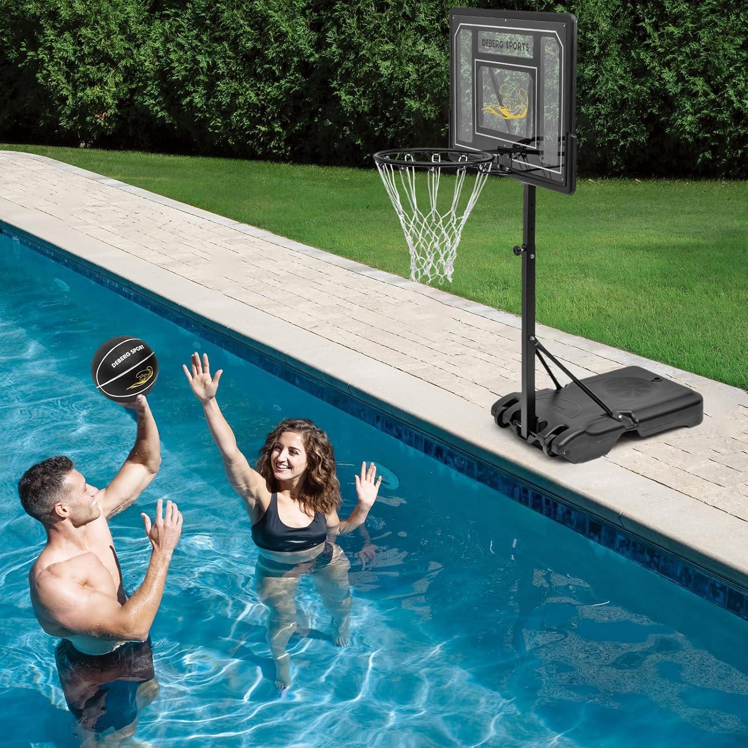Aro de Baloncesto Portátil DEBERG para Piscina Ajustable 0.91-1.22m