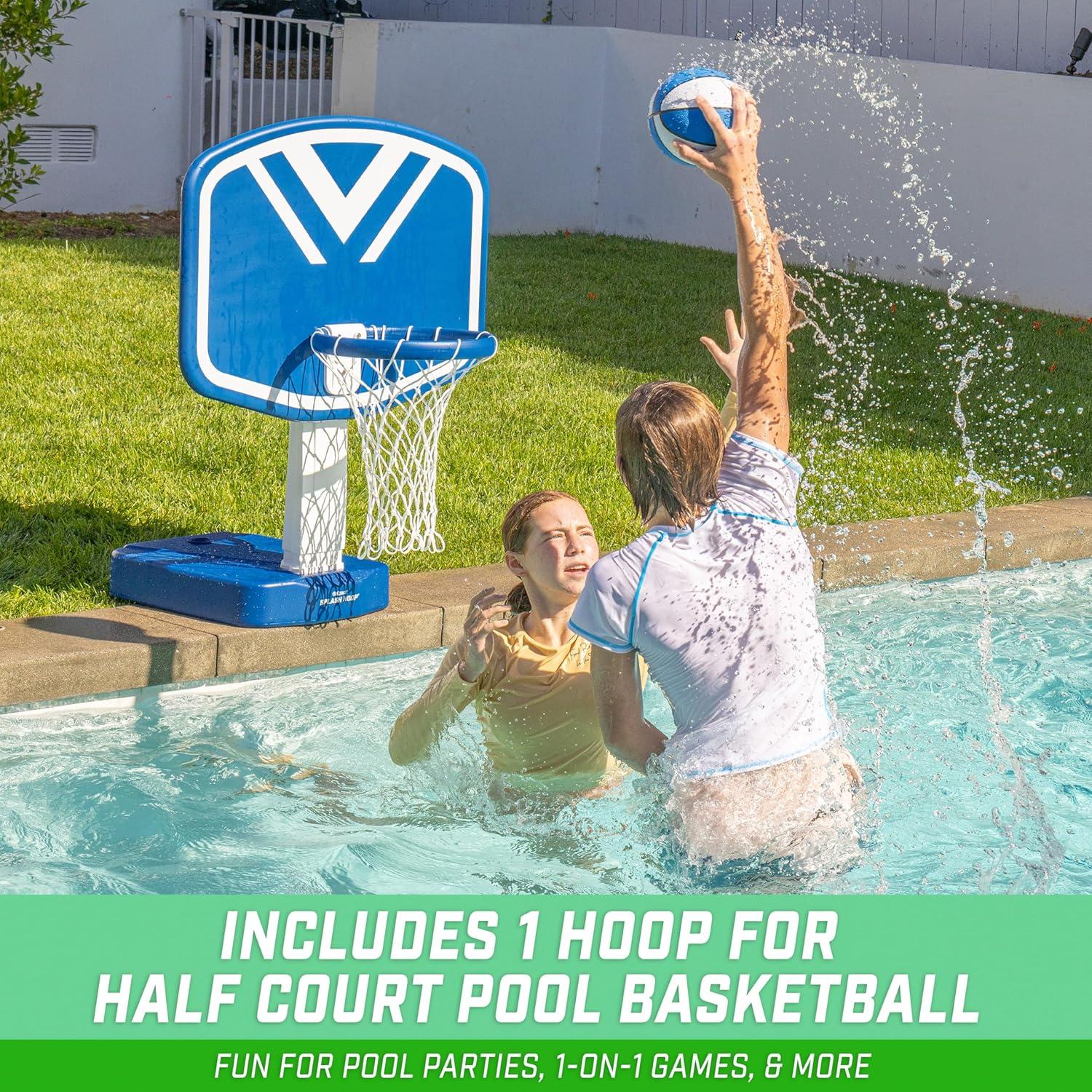 GoSports Splash Hoop 2-en-1 Baloncesto y Voleibol Piscina