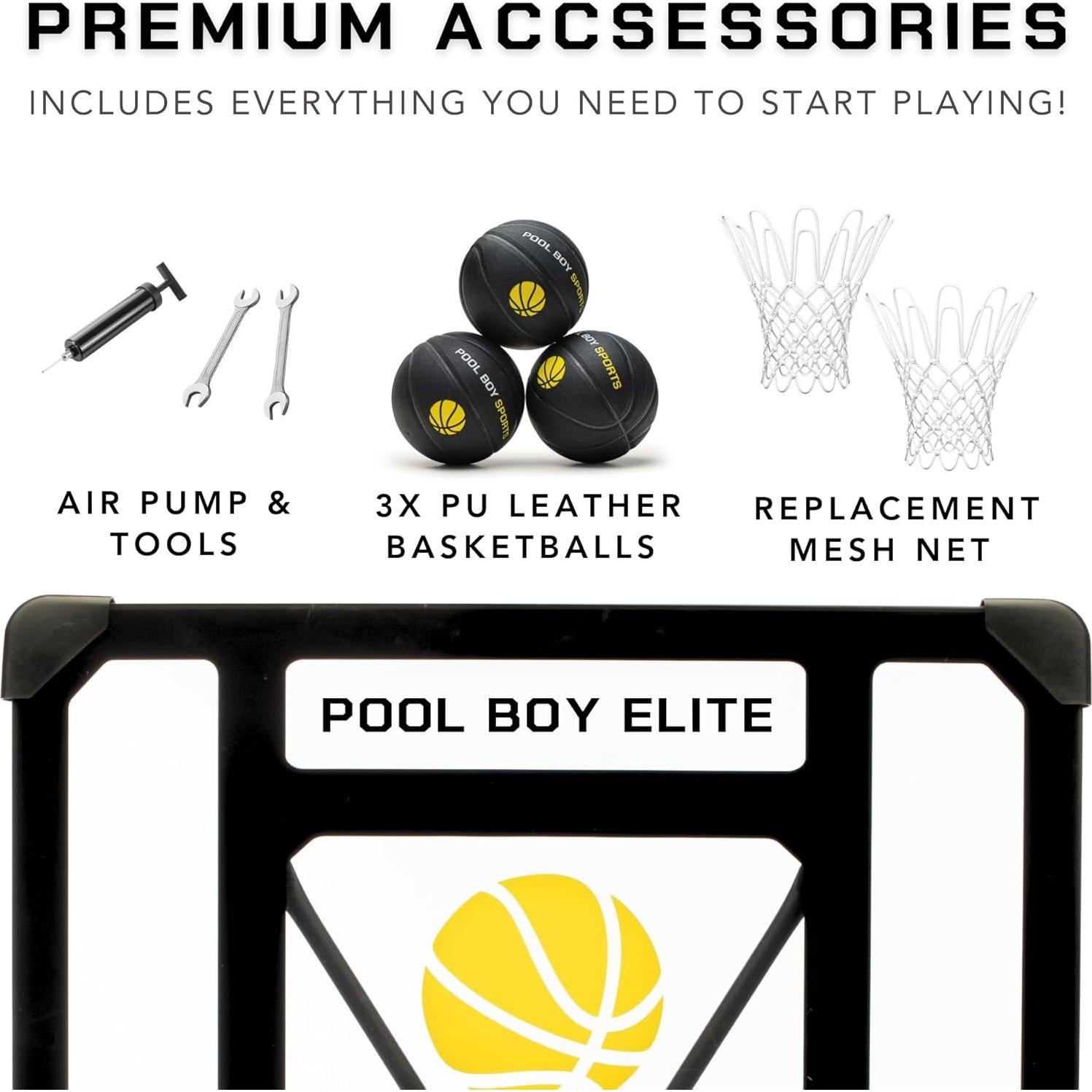 Aro de Baloncesto Ajustable Pool Boy Elite 2.0 para Piscina