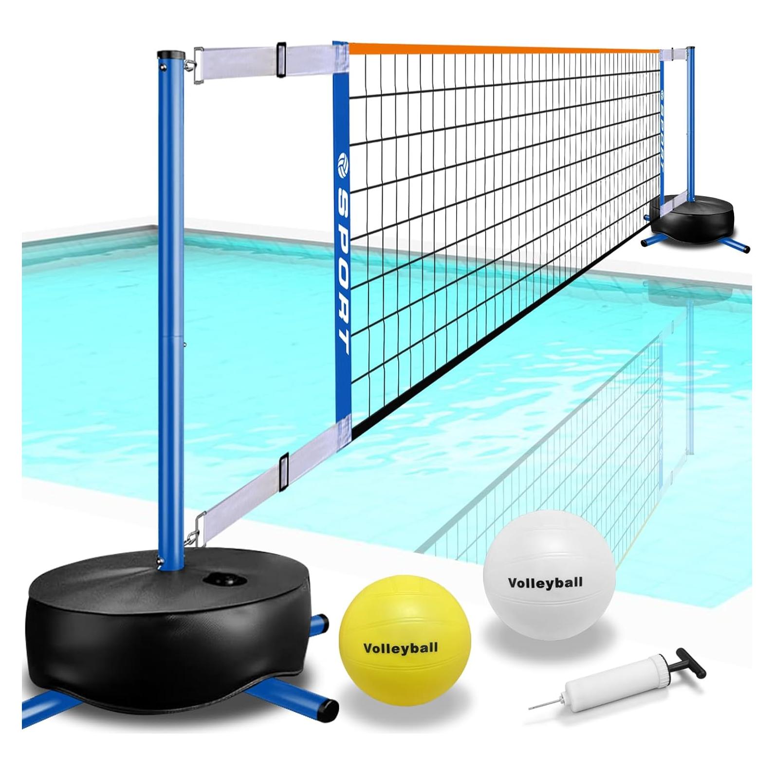 Red de Voleibol de Piscina Furypiont Ajustable 4.57-7.62m