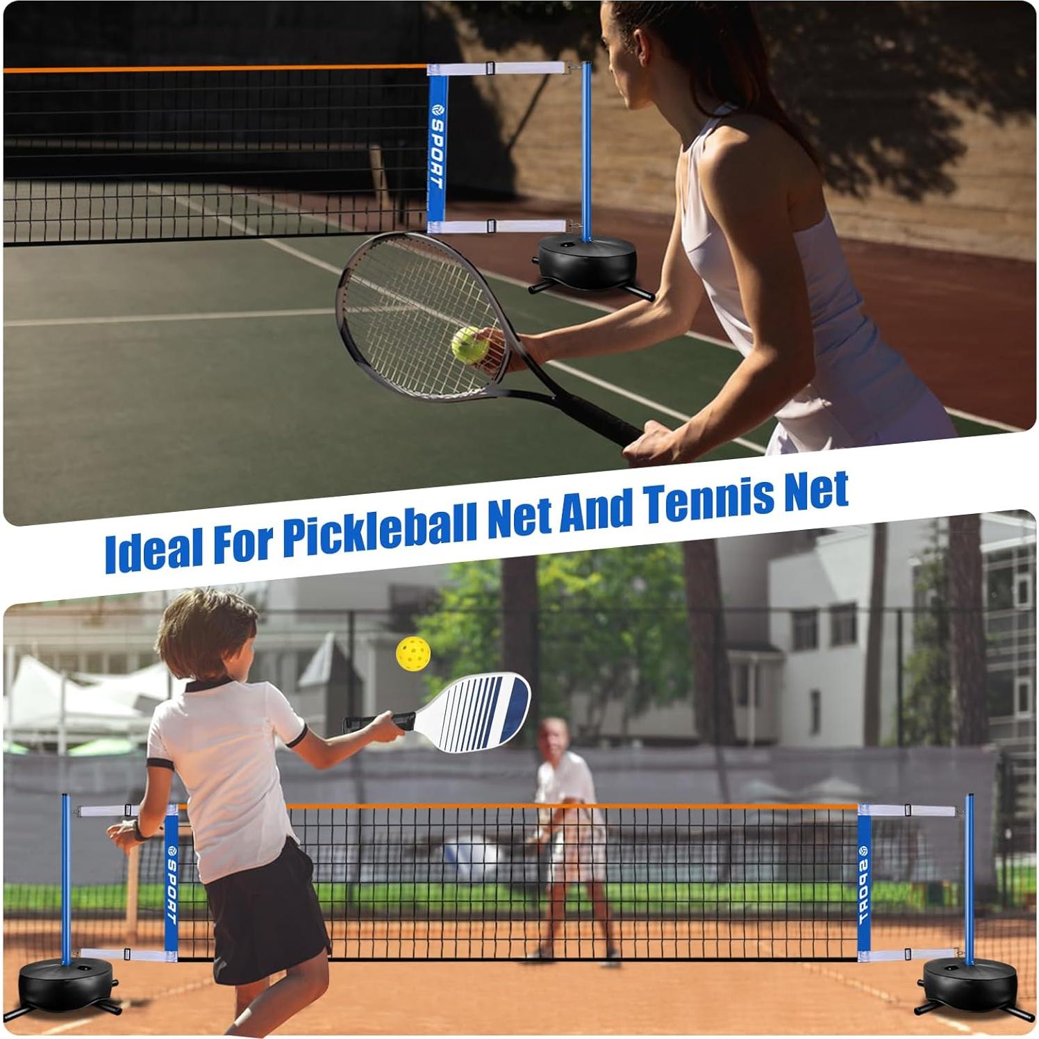 Red de Voleibol de Piscina Furypiont Ajustable 4.57-7.62m