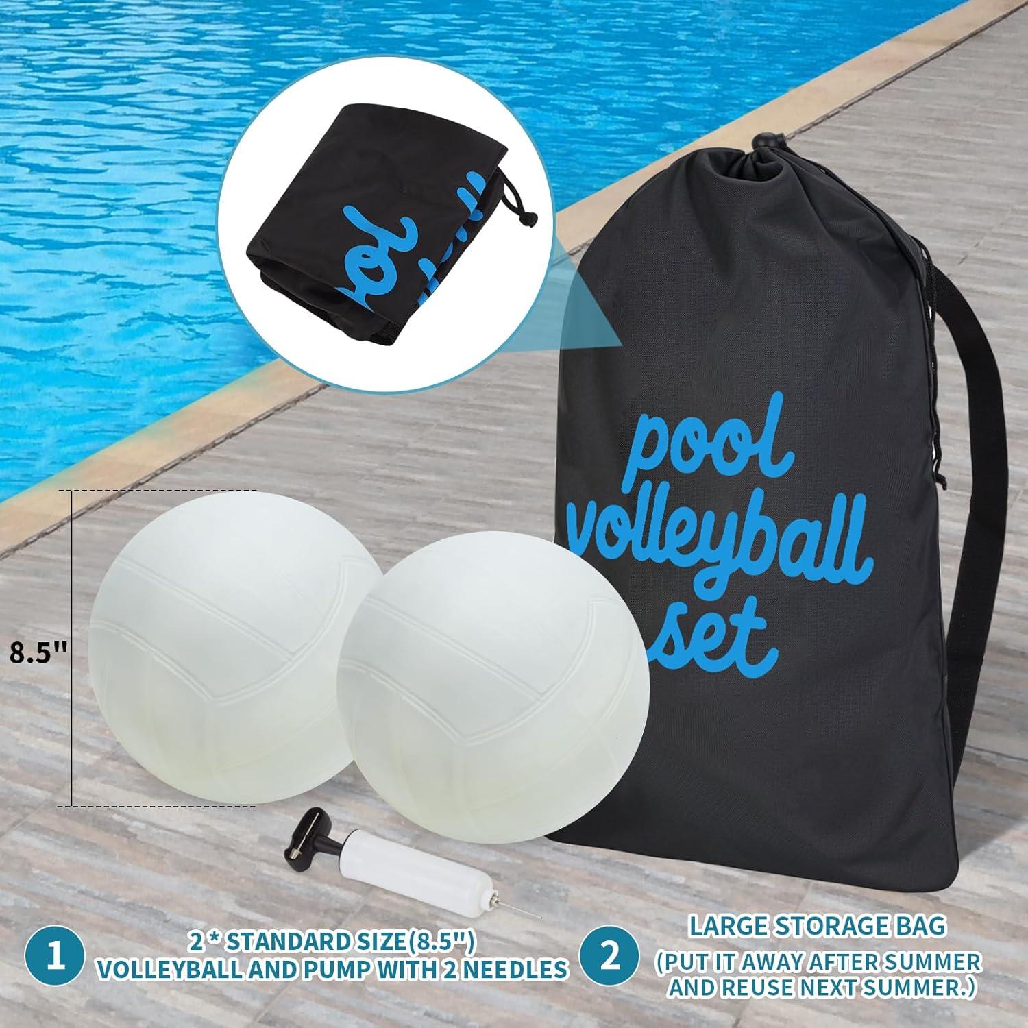 Juego de Red de Voleibol PUULIVEE para Piscina 4.57-8.23m
