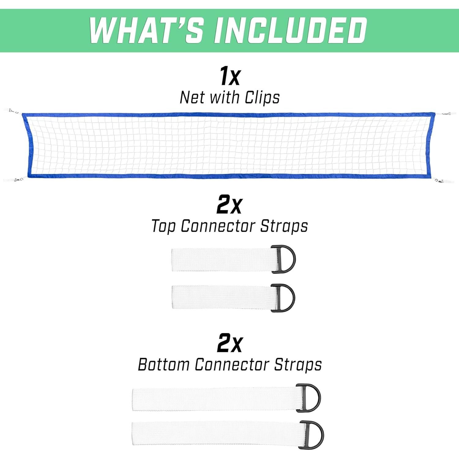 Red de Voleibol de Reemplazo GoSports Splash Net PRO/MAX Azul