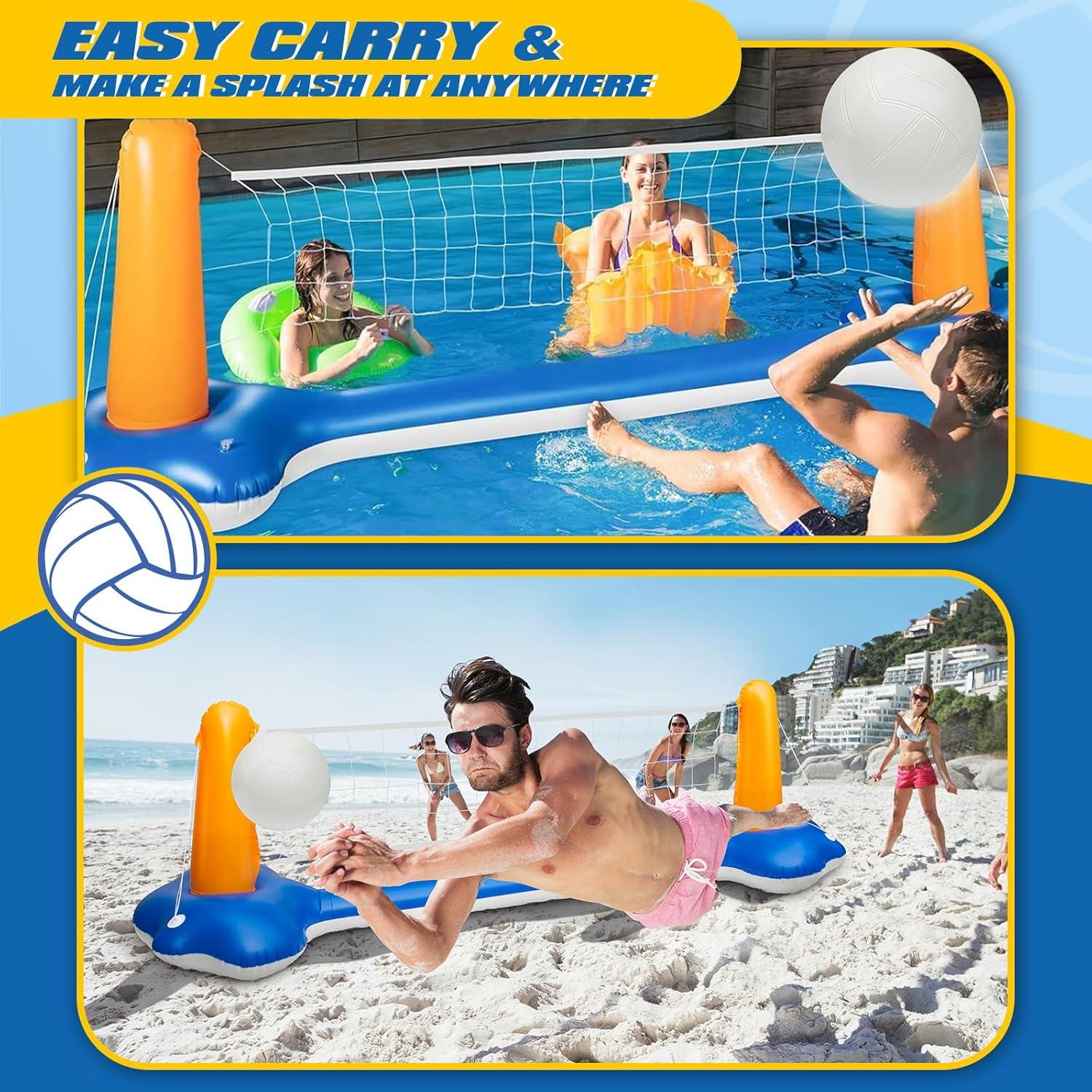 Conjunto de Voleibol Inflable KIDDITOY para Piscina 292 cm