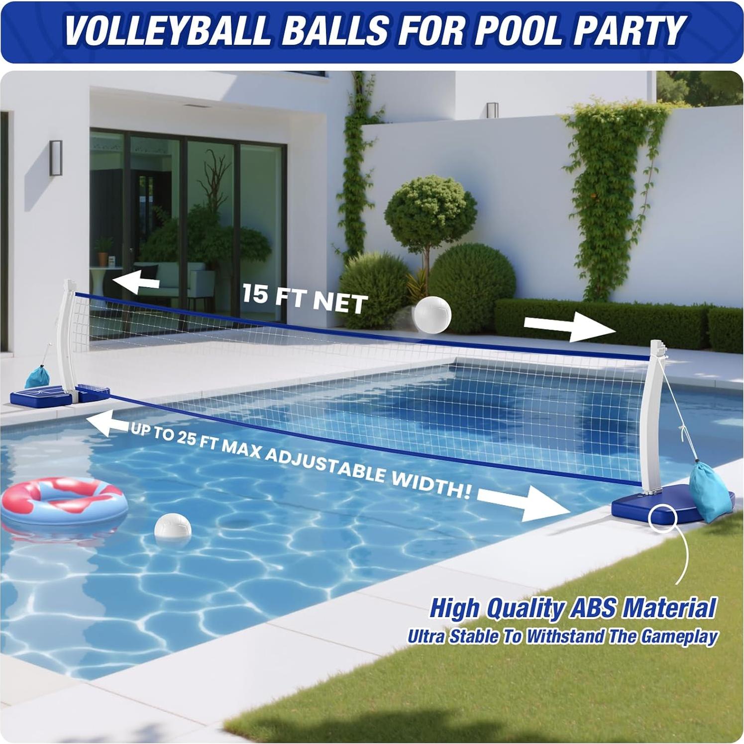 Juego 2-en-1 de Baloncesto y Voleibol HYES para Piscina