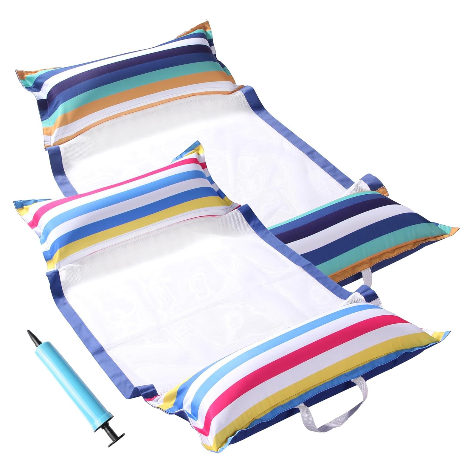 Flotadores de Hamaca Inflables FindUWill XL 2-Pack 4-en-1