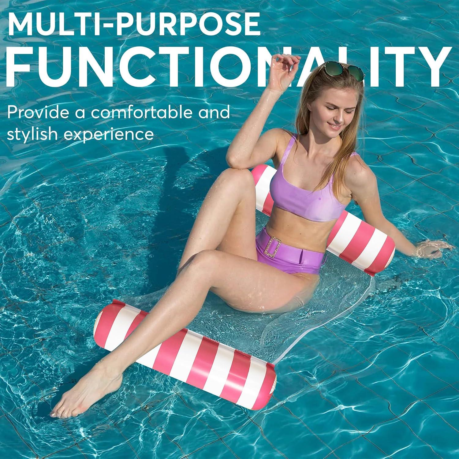 Paquete de 4 Flotadores Inflables Camaleón Cósmico para Piscina