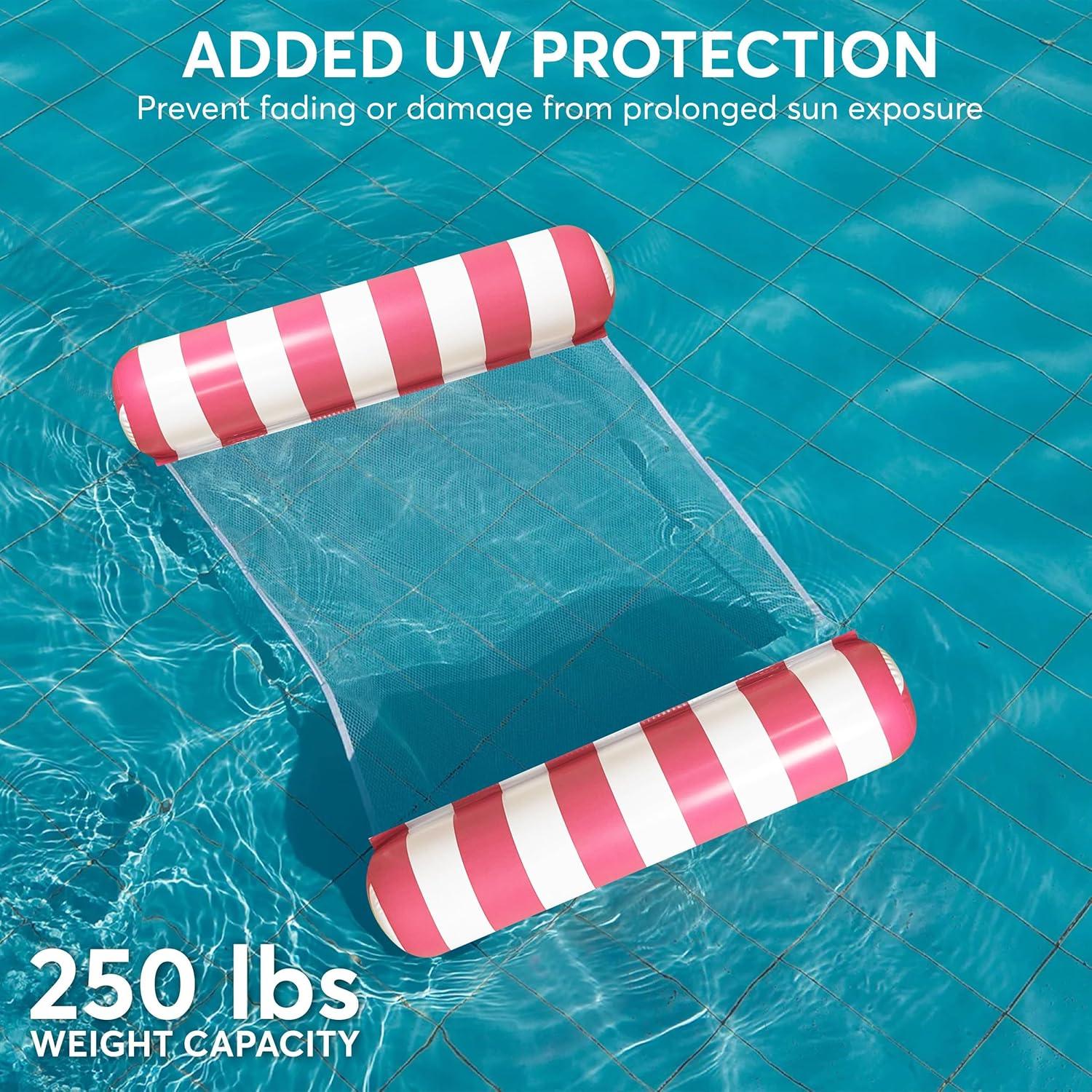 Paquete de 4 Flotadores Inflables Camaleón Cósmico para Piscina