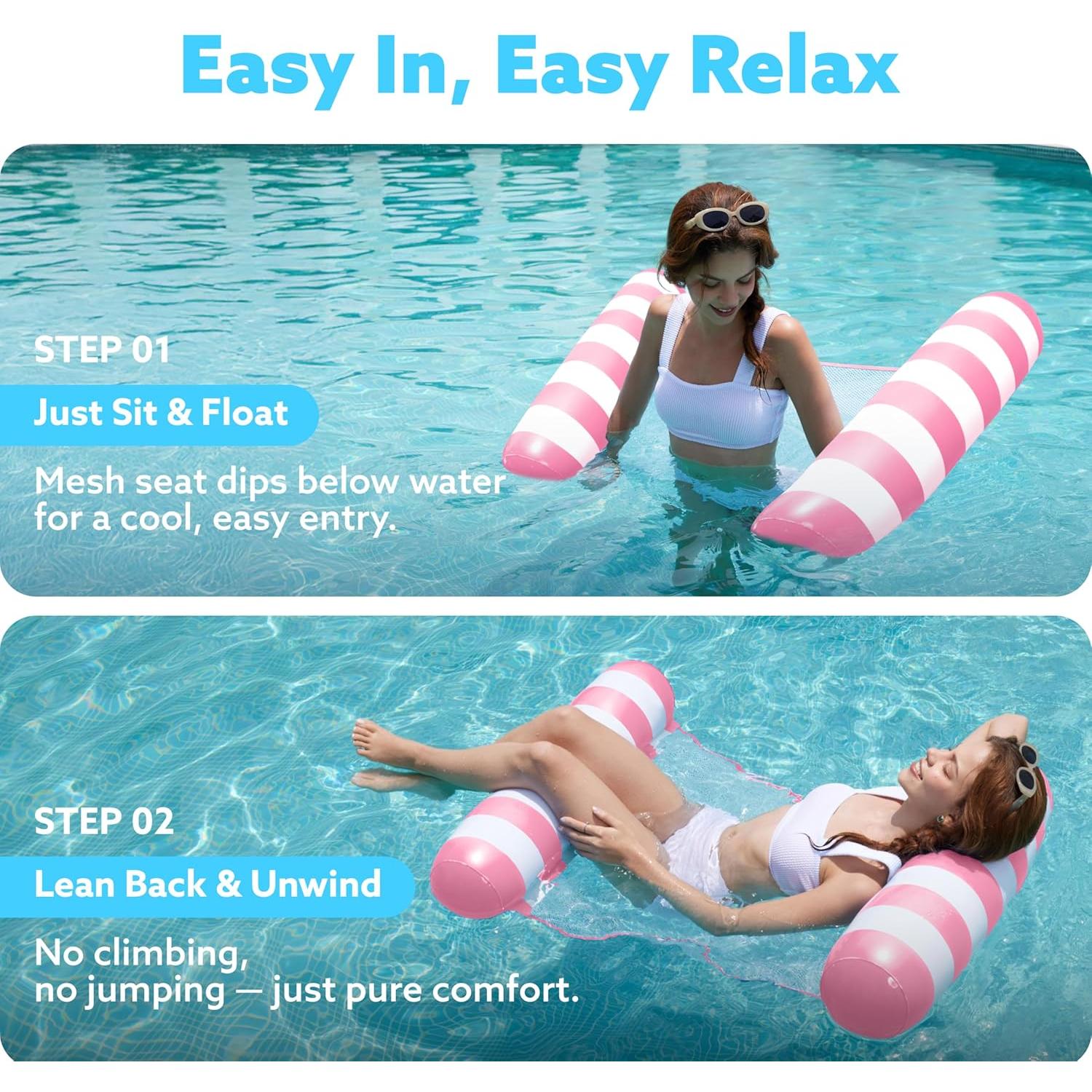 Flotador de Hamaca Sloosh 4-en-1 PVC 121.92x80.01cm