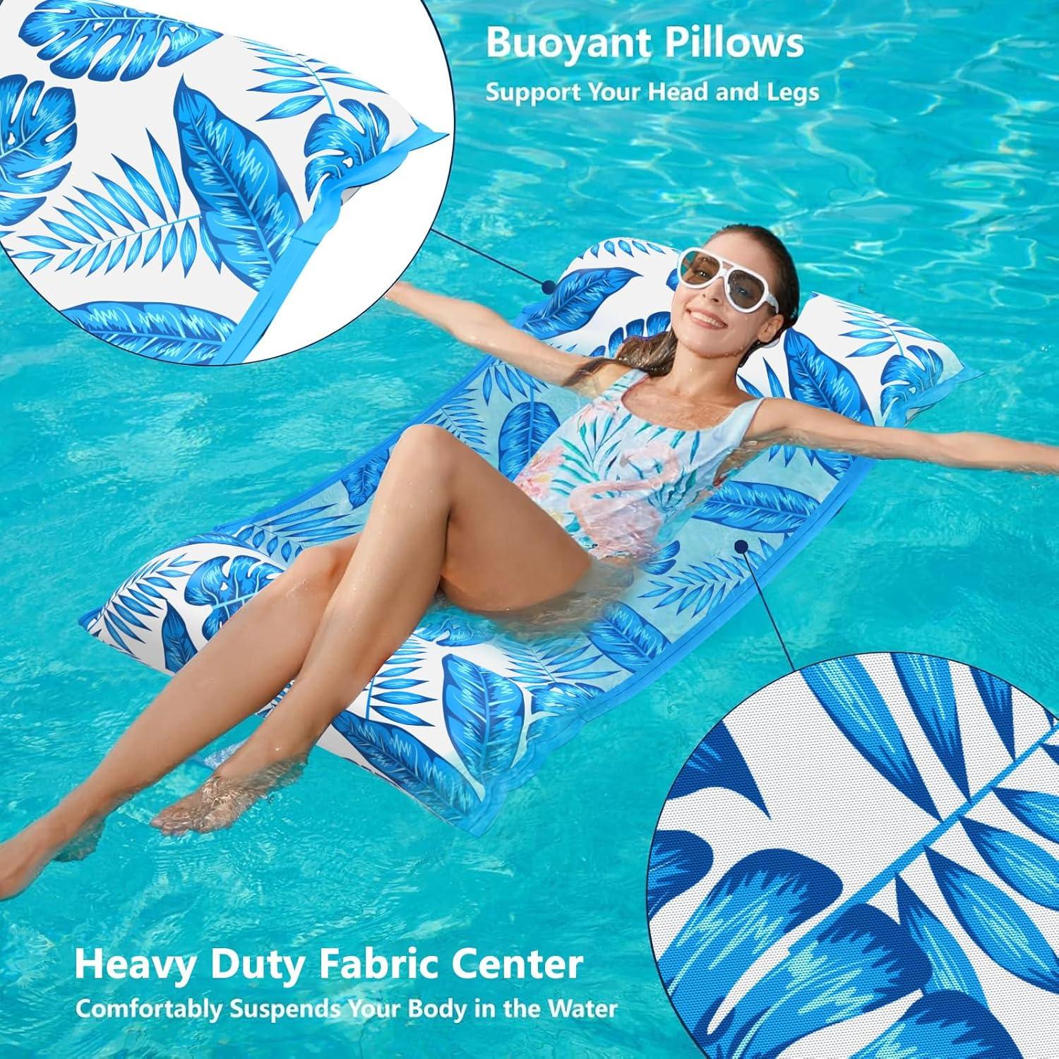 Flotadores de Hamaca de Agua Jasonwell 2PACK Adulto 4 en 1