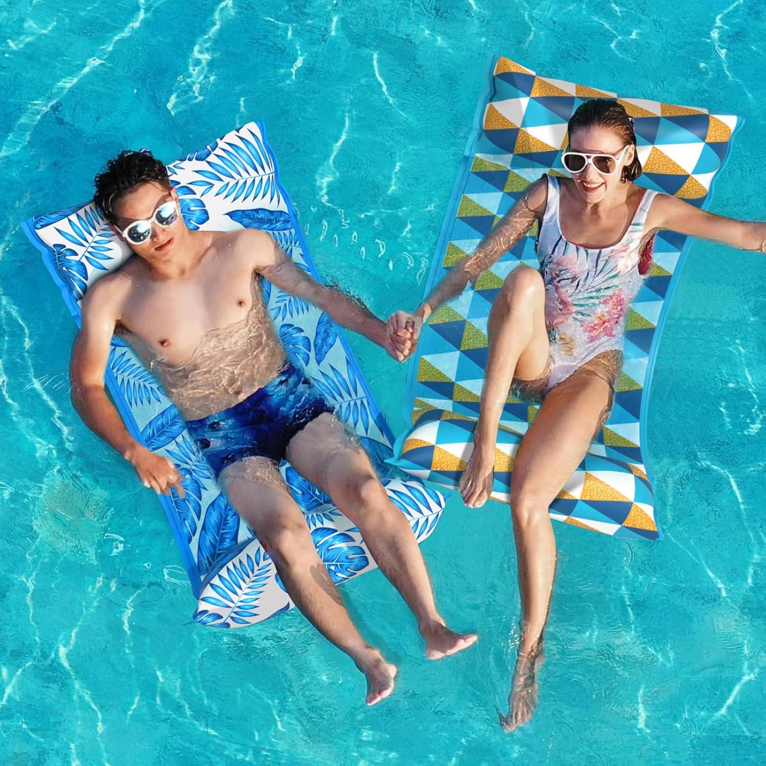 Flotadores de Hamaca de Agua Jasonwell 2PACK Adulto 4 en 1