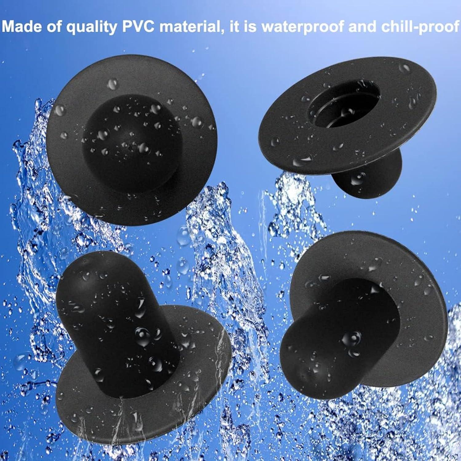 Tapones de Filtro para Bomba de Piscina Popbee - 4 Pcs Negro